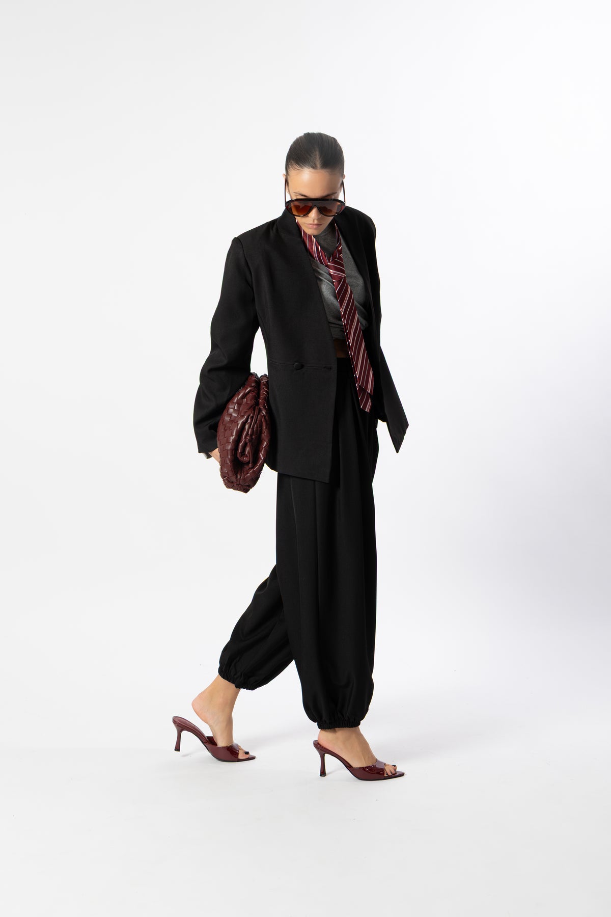 Pantalone balloon nero