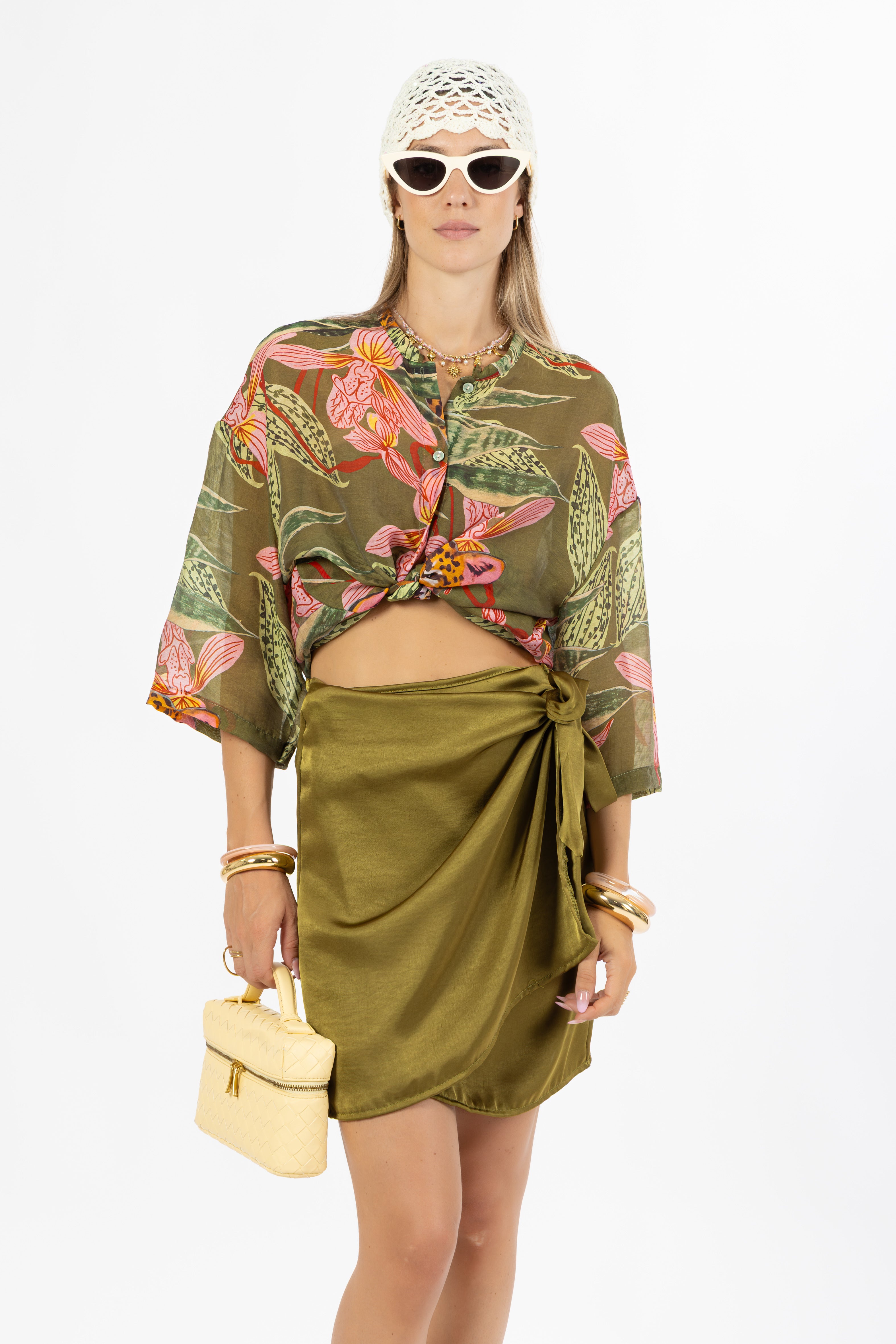 Camicia safari verde