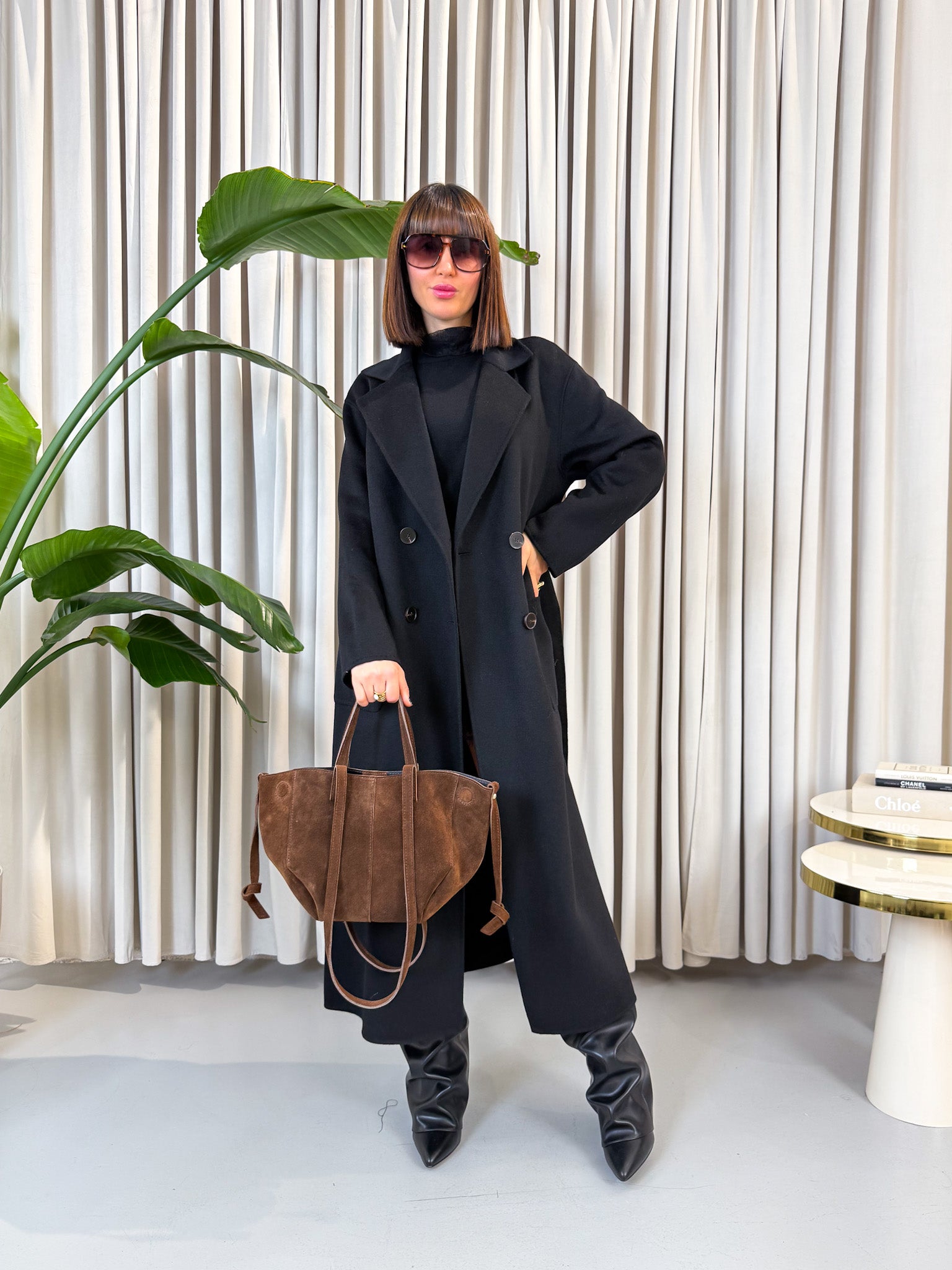 Cappotto lungo di lana