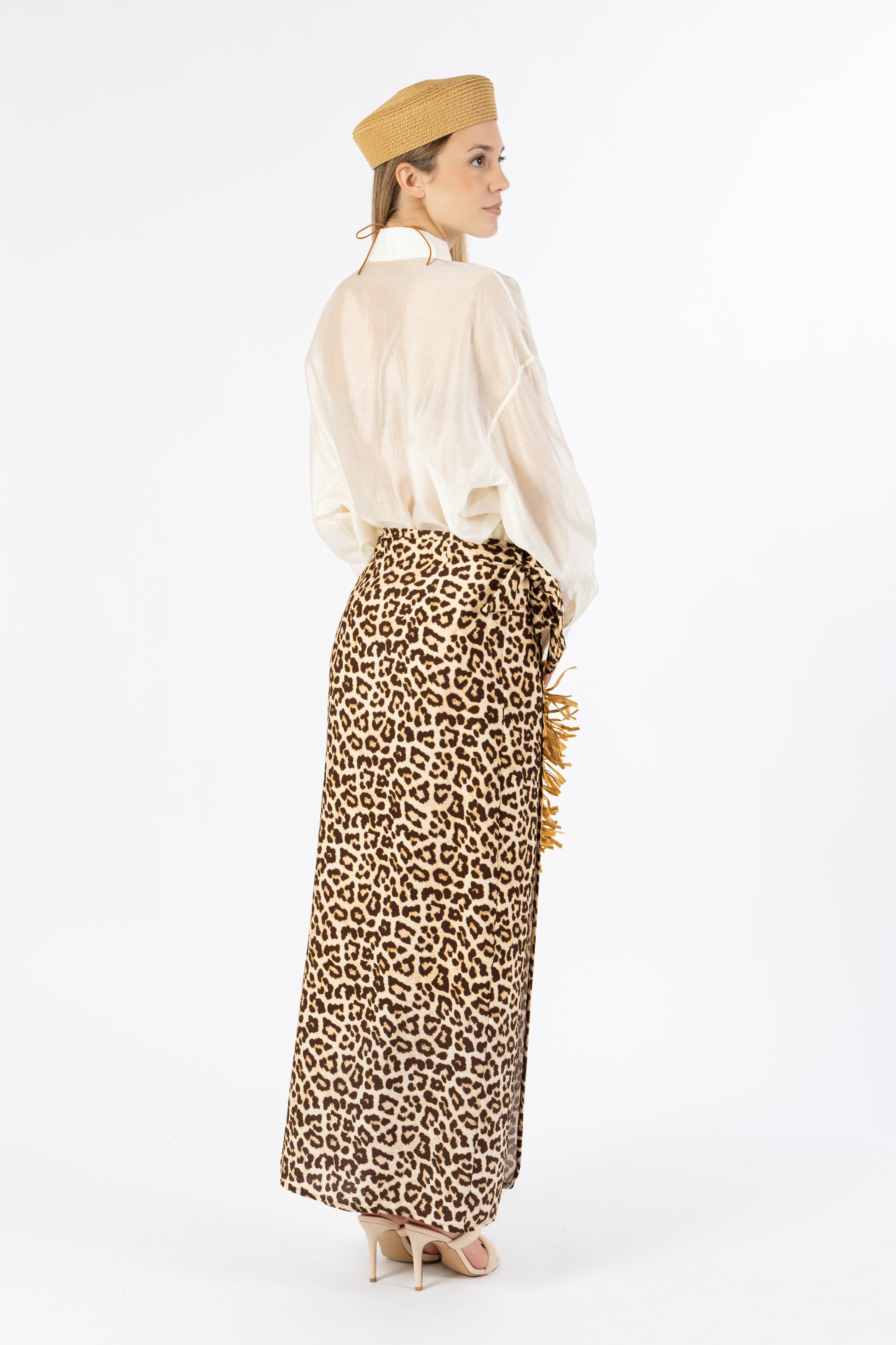 Gonna pareo animalier