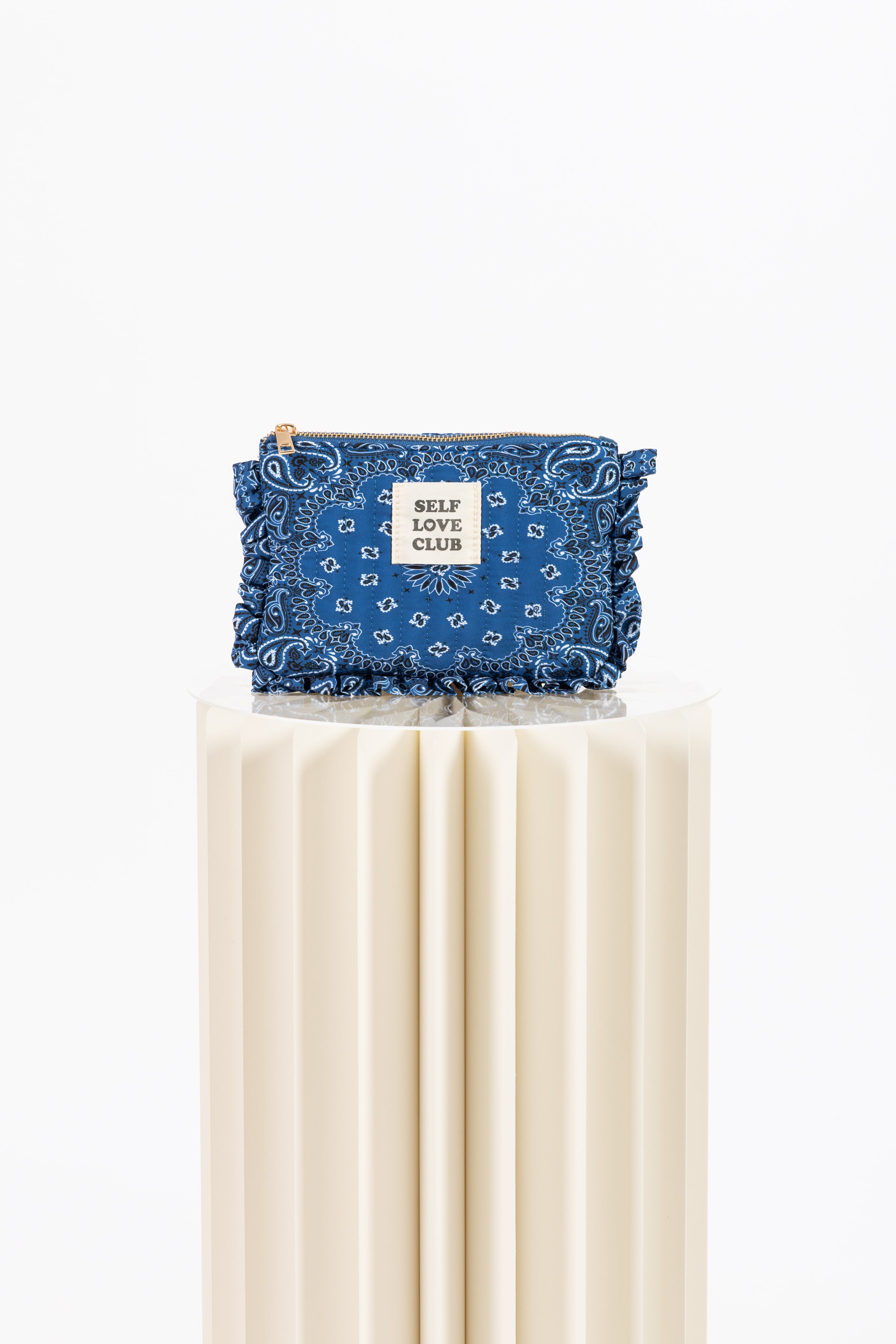 Busta bandana blu