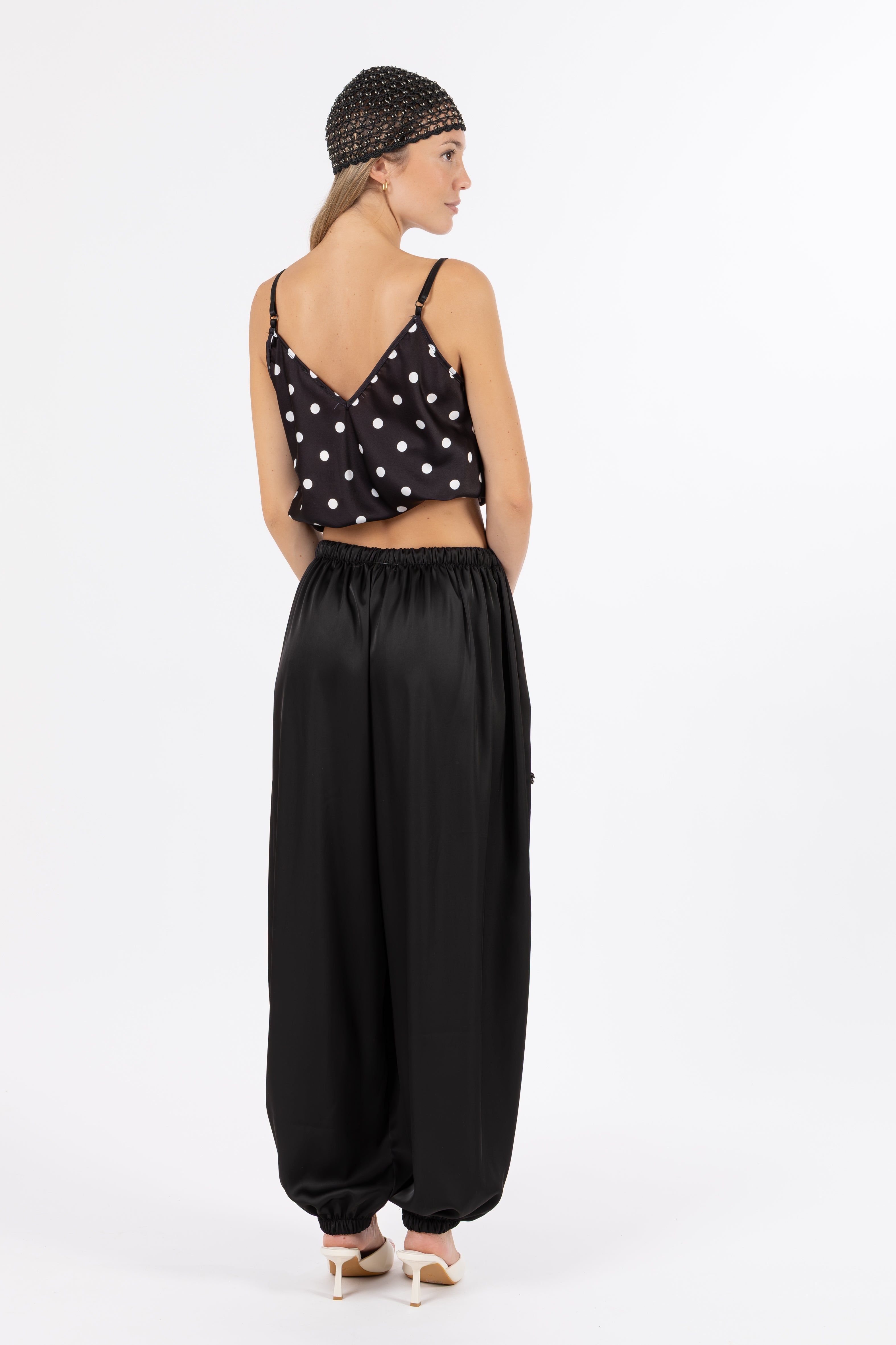 Pantalone balloon nero