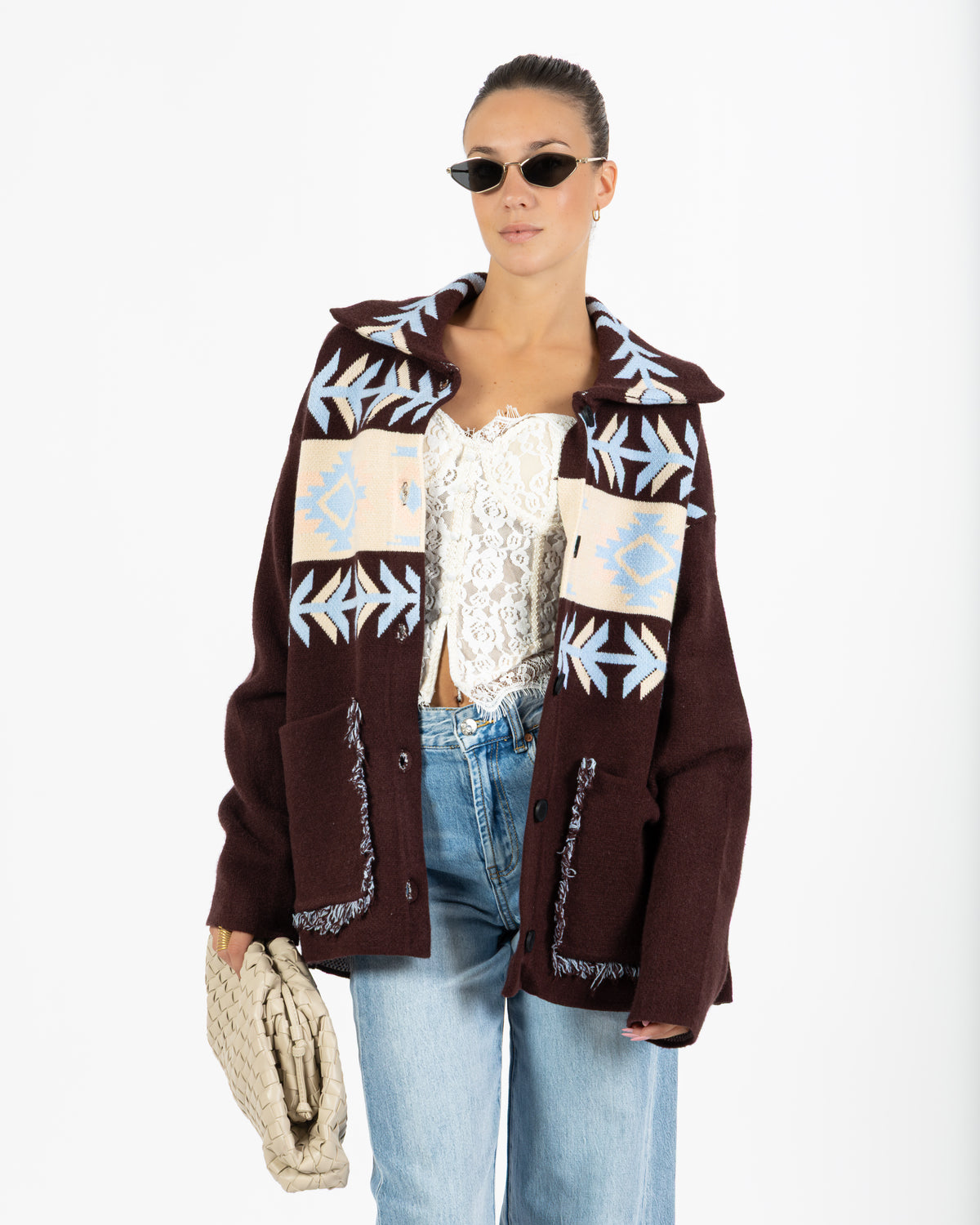 Cardigan Aspen marrone