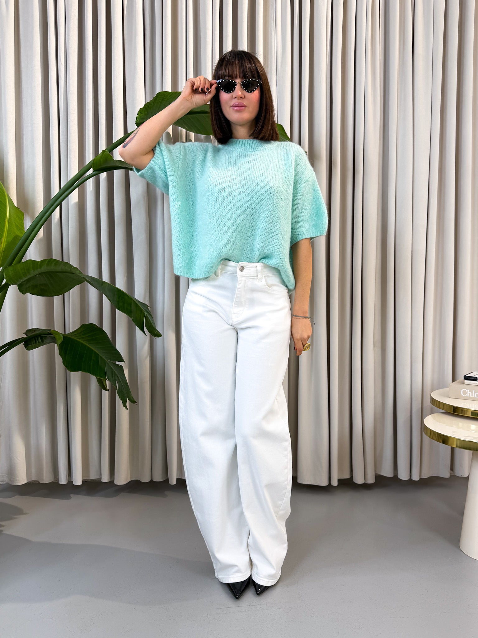 Maglione manica corta Tiffany