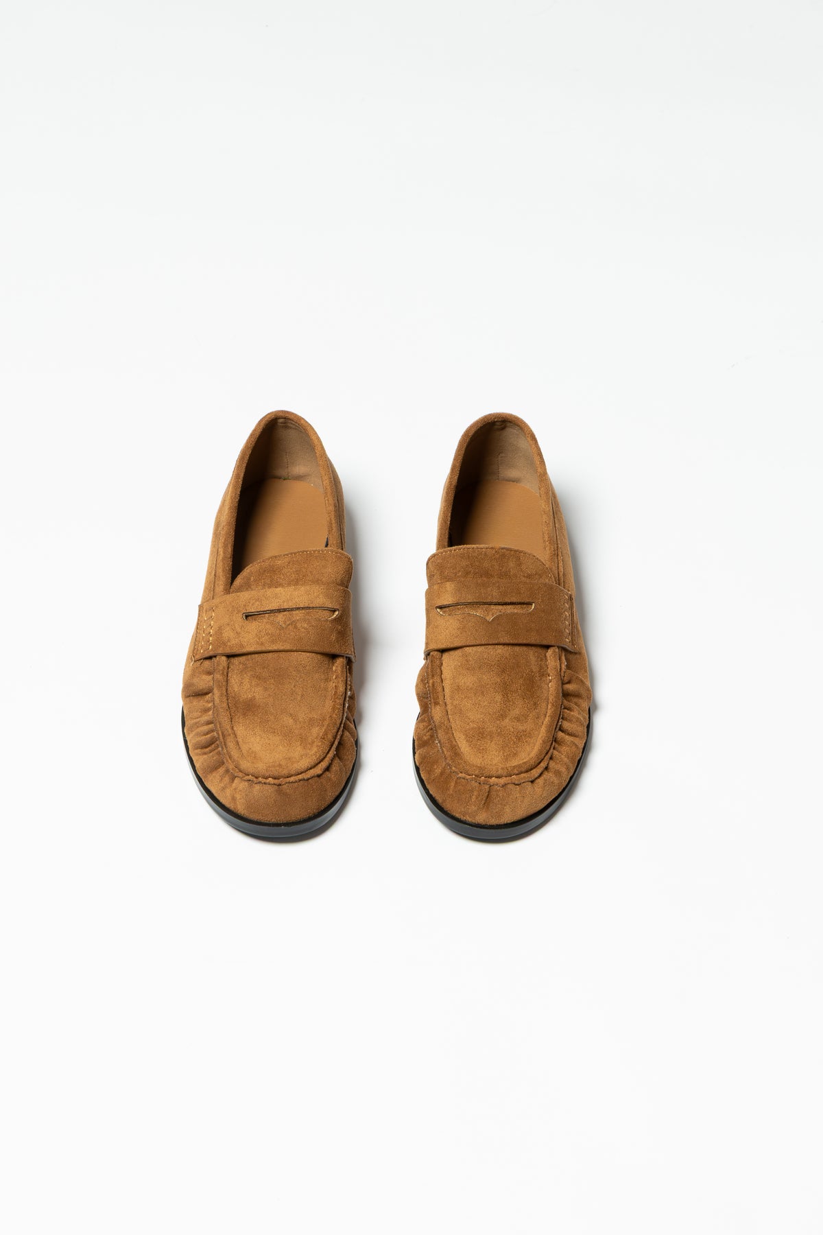 Mocassino Firenze eco suede caramel