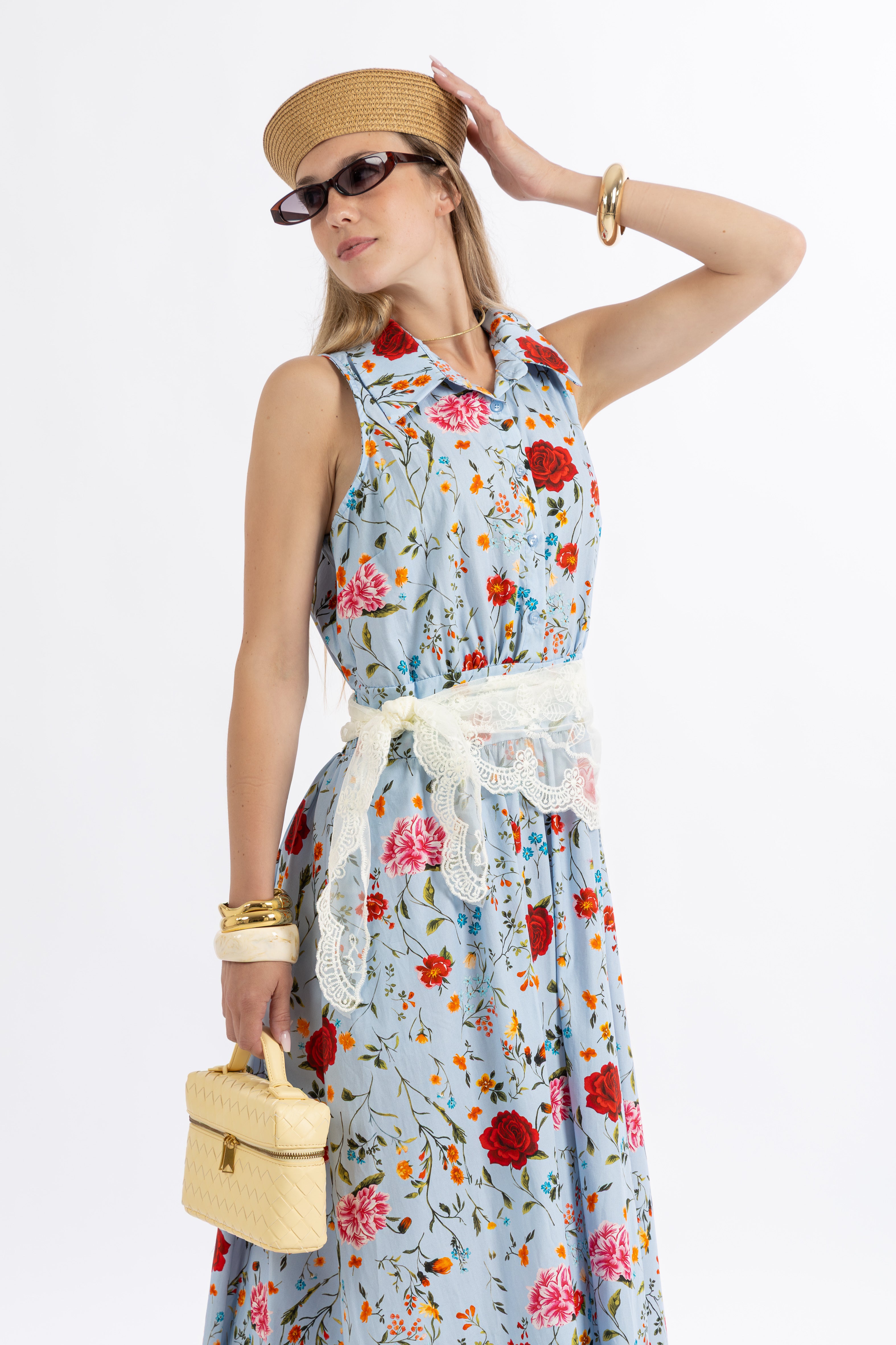 Abito lungo fiori