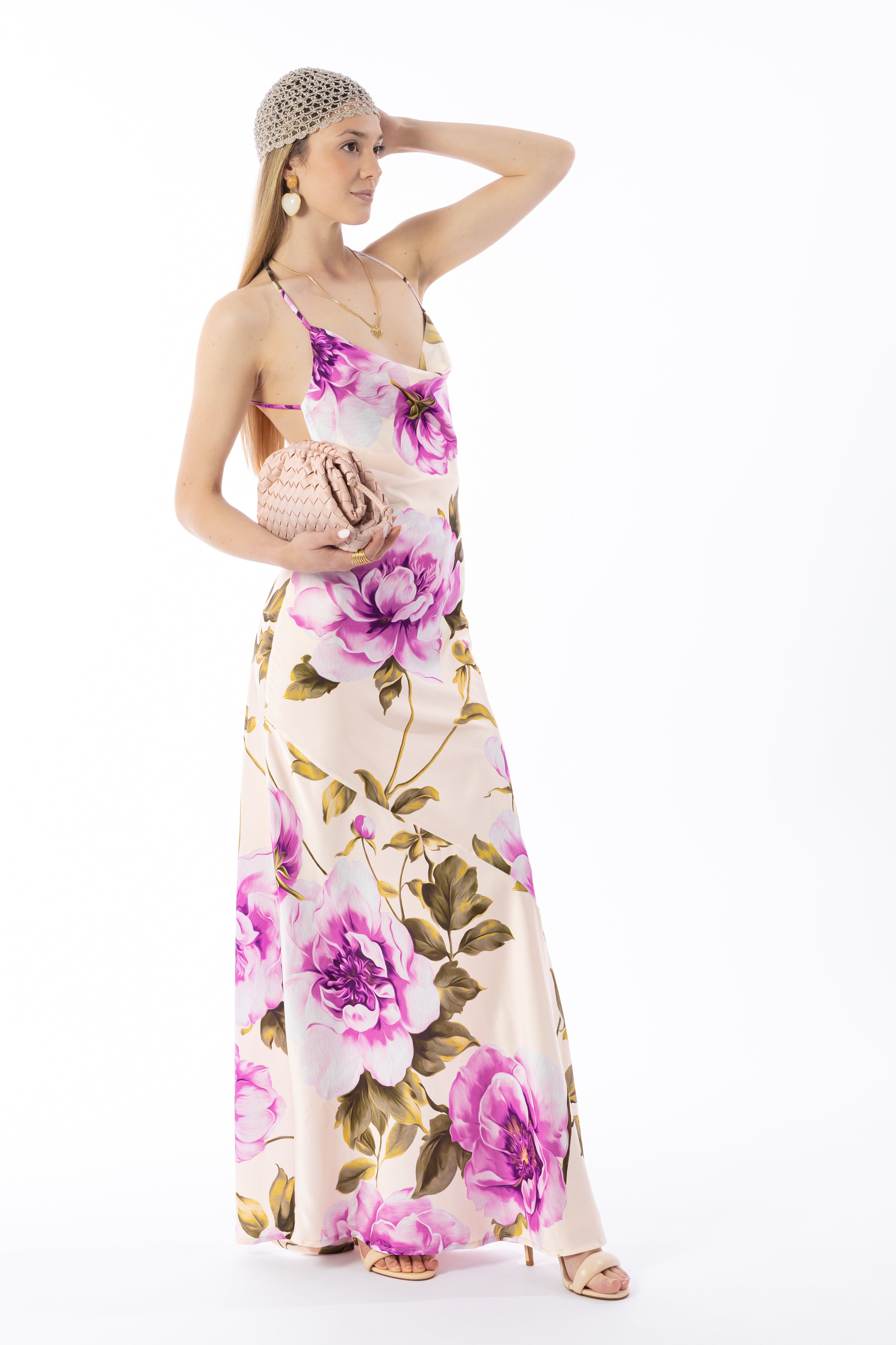 Abito lungo Flowers