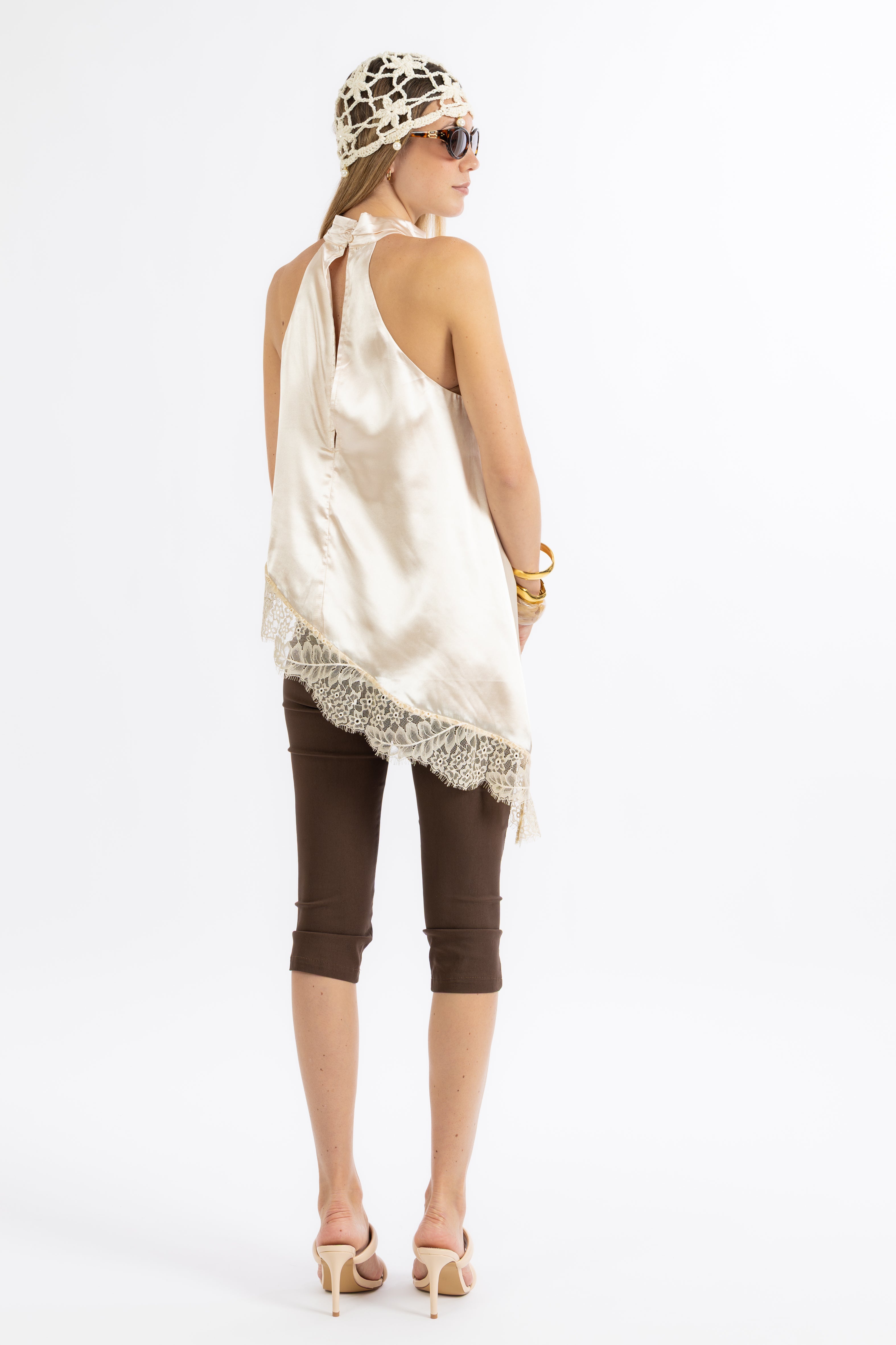 Top raso pizzo burro