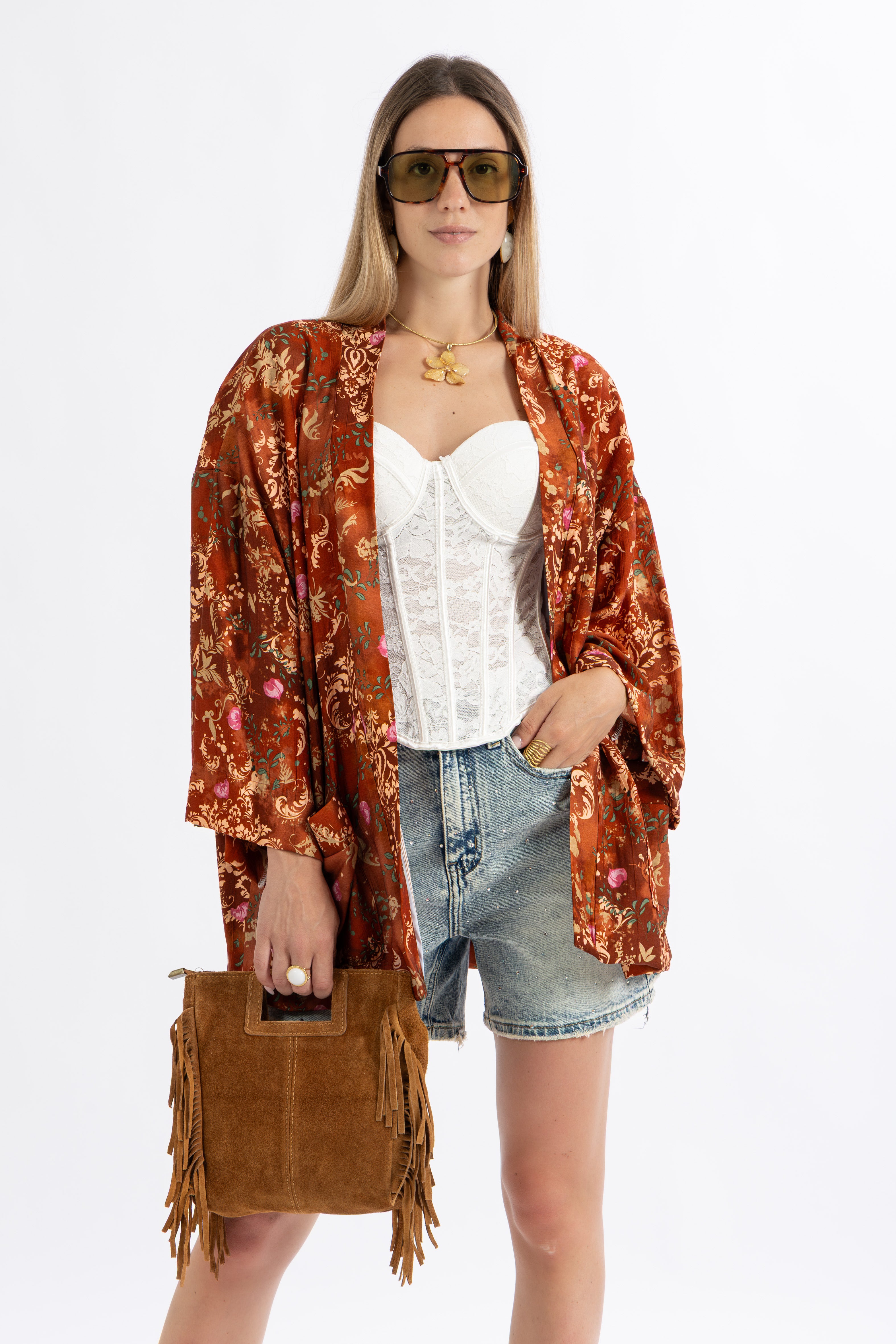 Kimono fantasia floreale