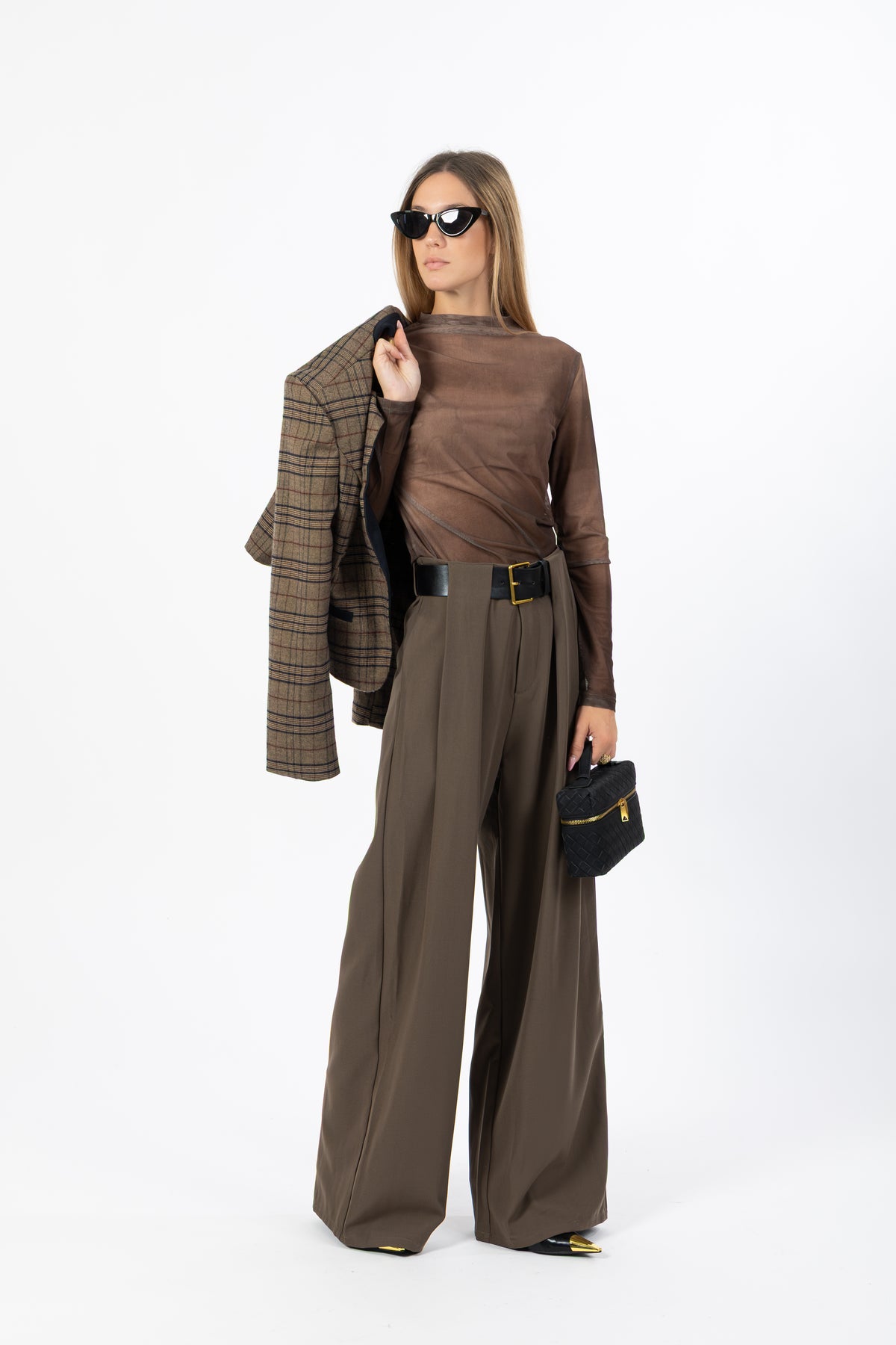 Pantalone sartoriale taupe