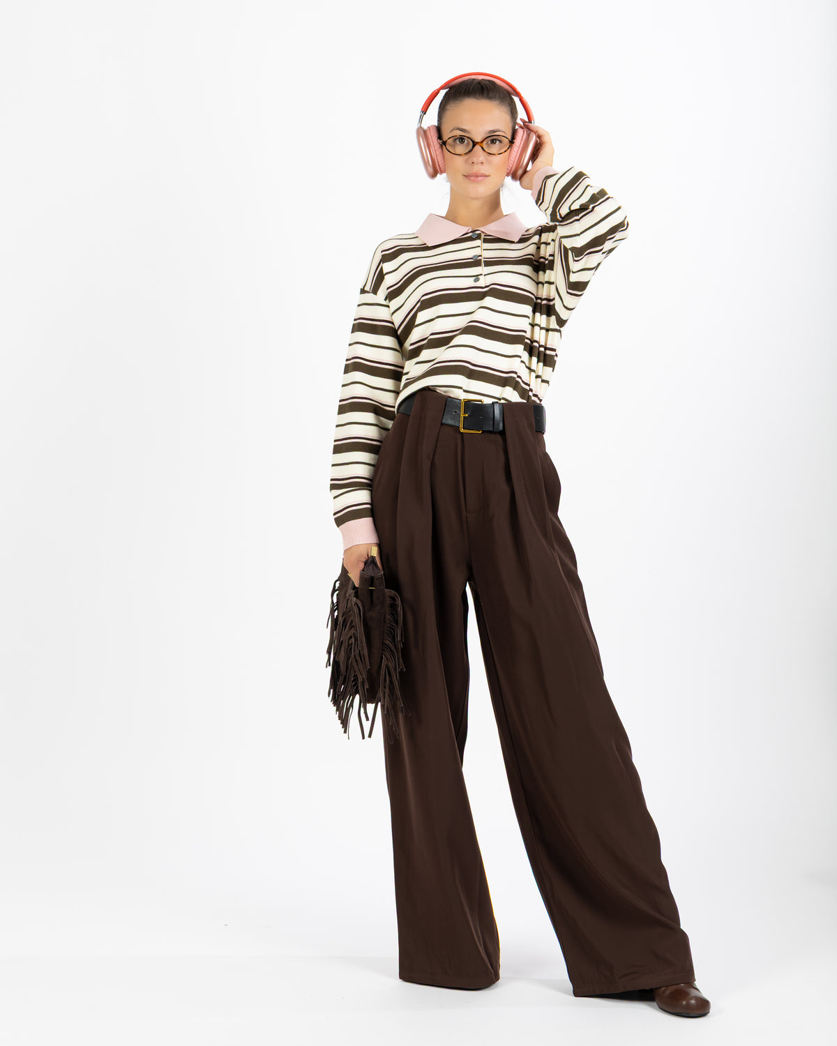 Pantalone sartoriale marrone