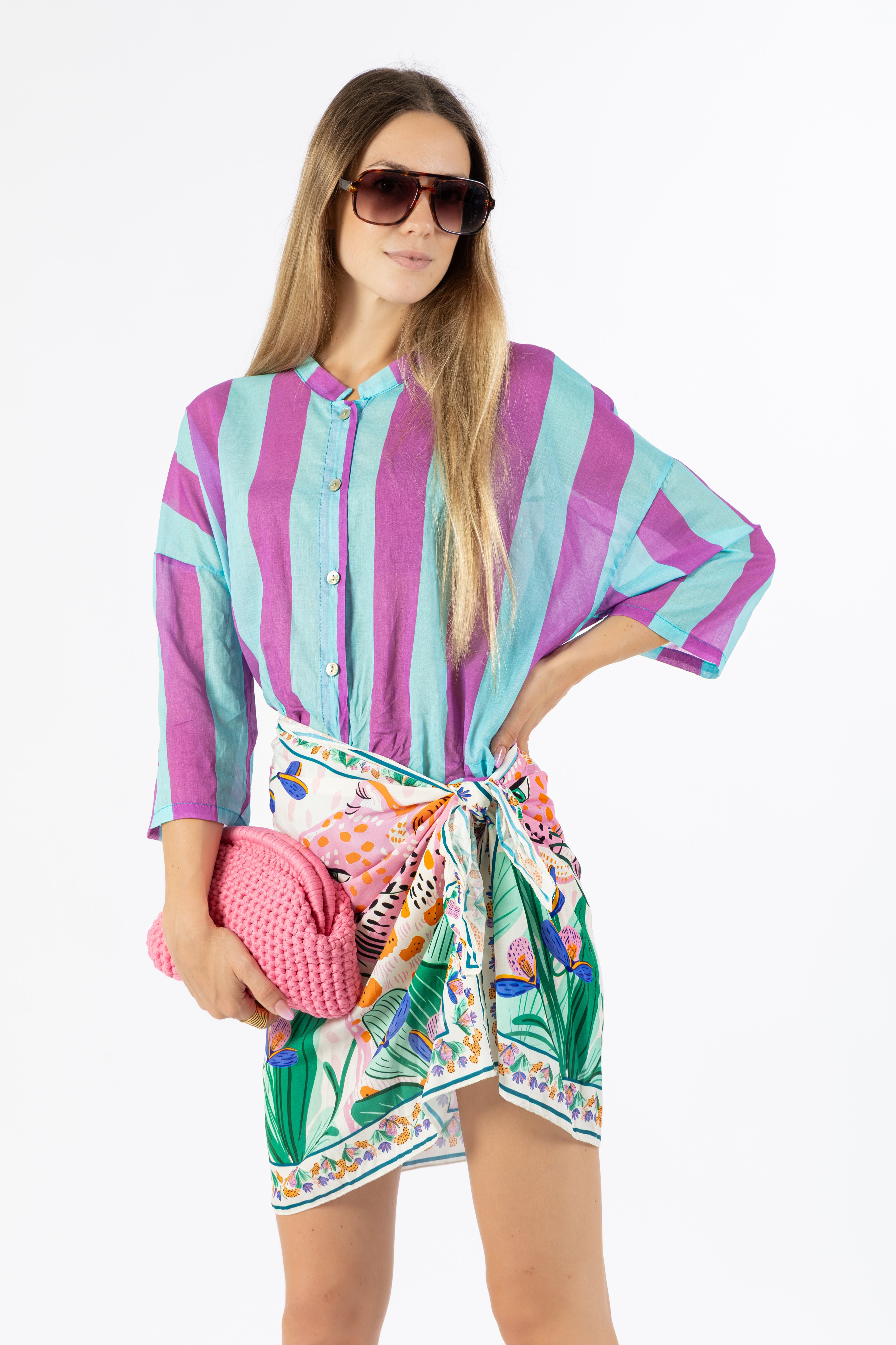 Camicia righe tiffany