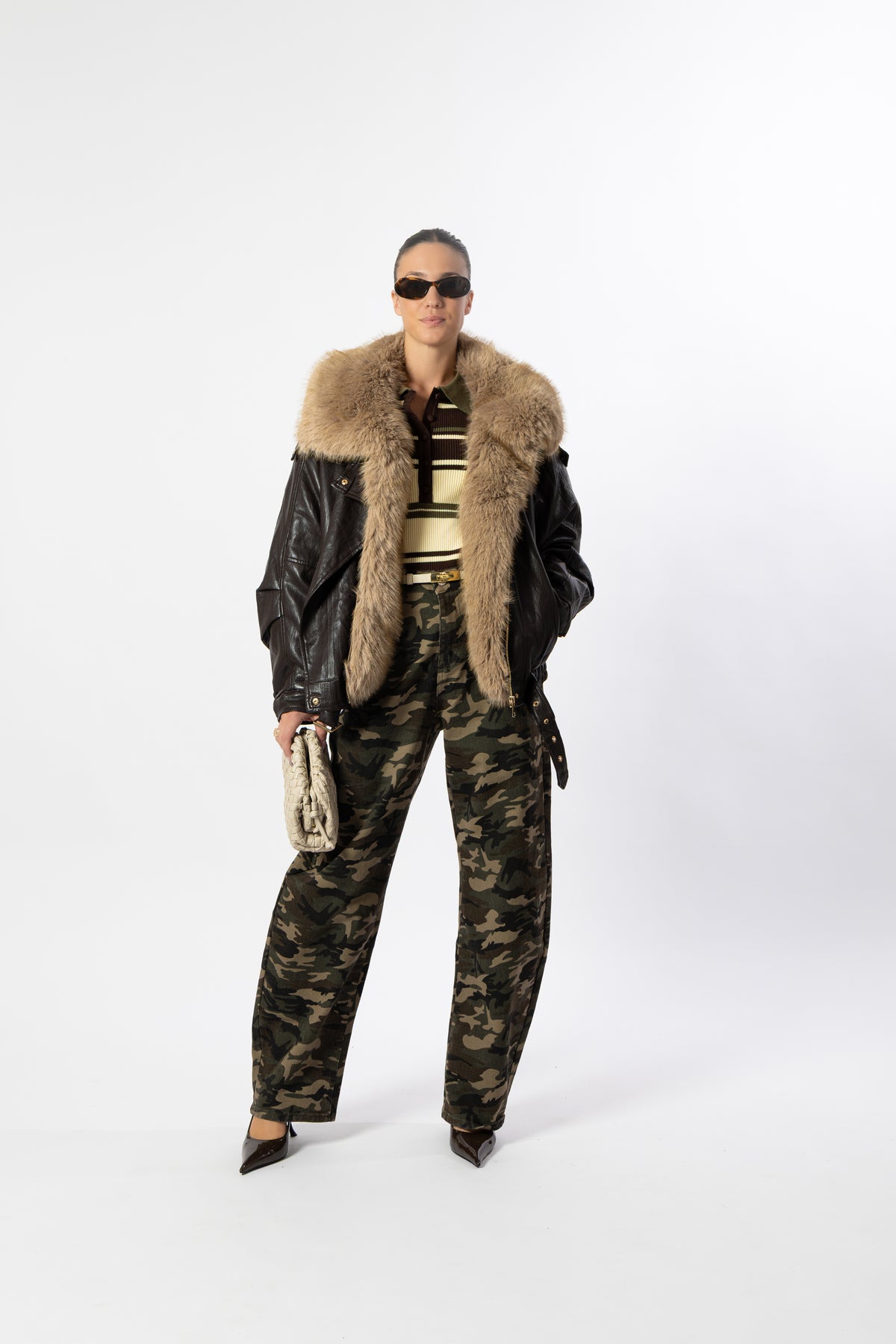 Bomber eco fur cioccolato