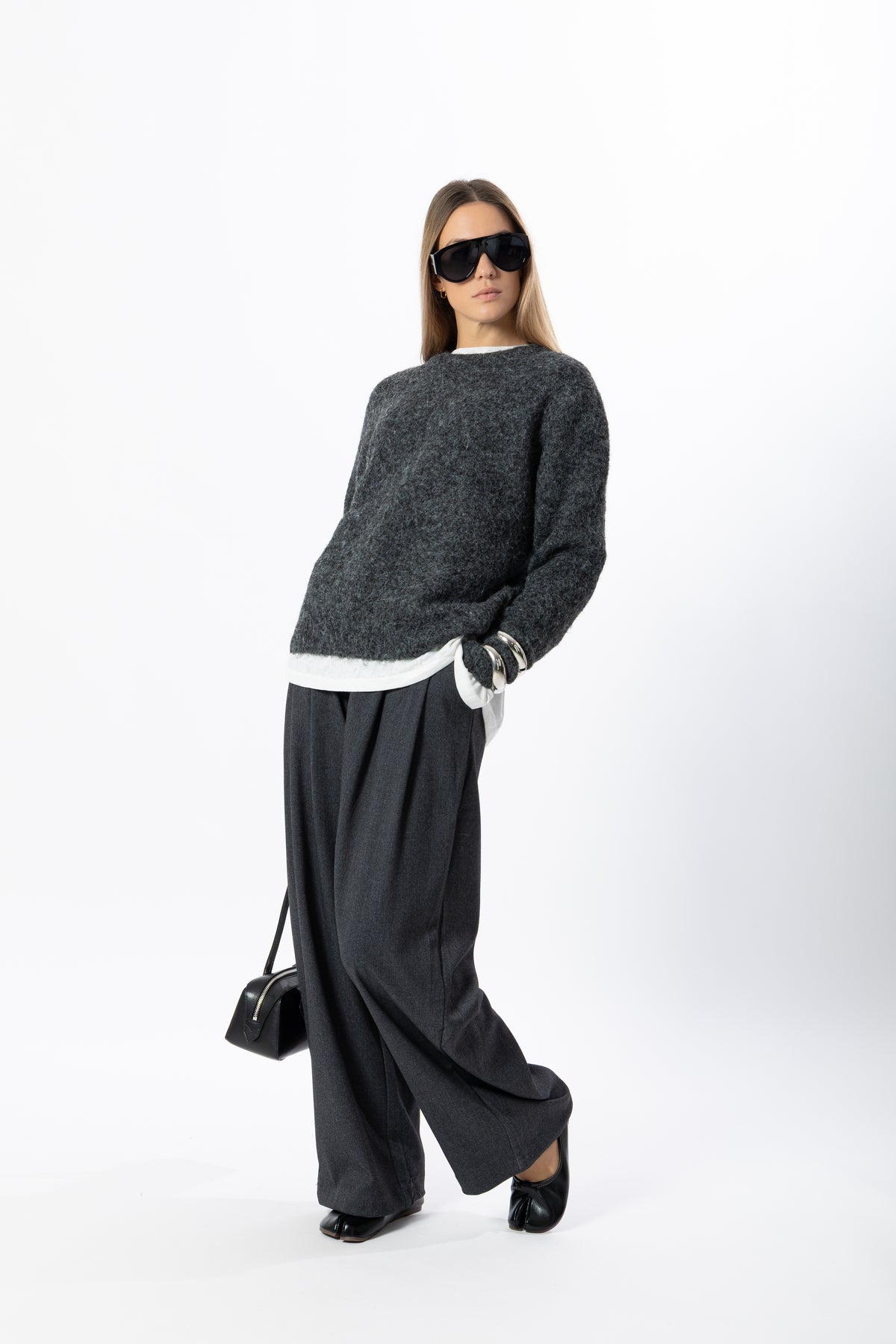 Pantalone sartoriale balloon grigio