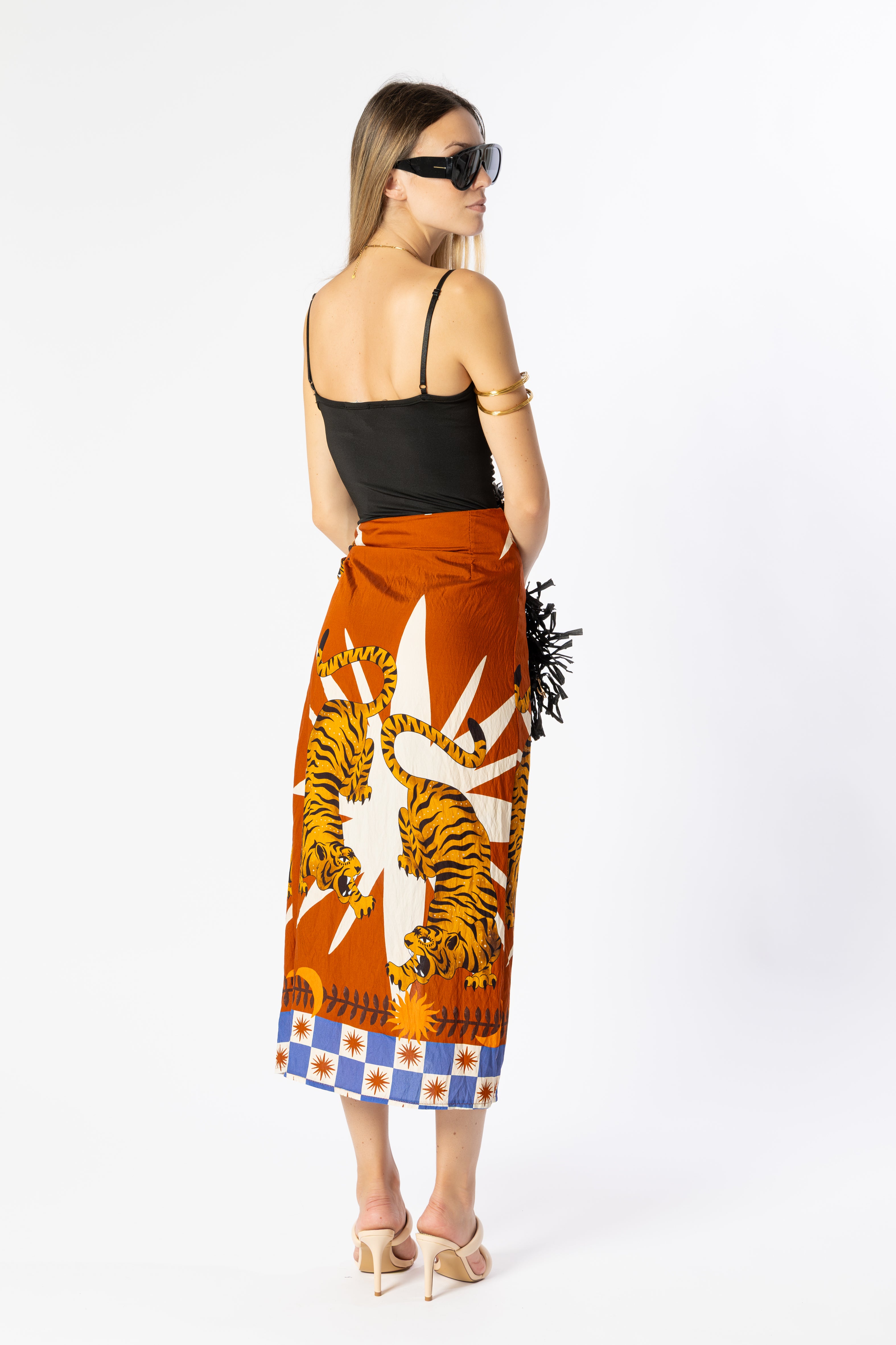 Gonna lunga pareo tiger