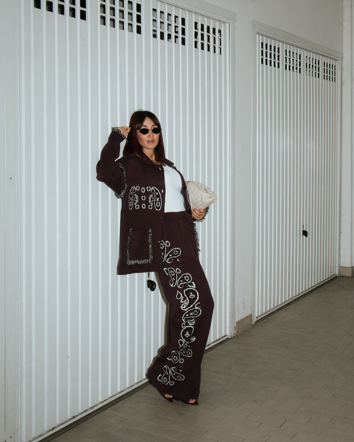Pantalone bandana marrone