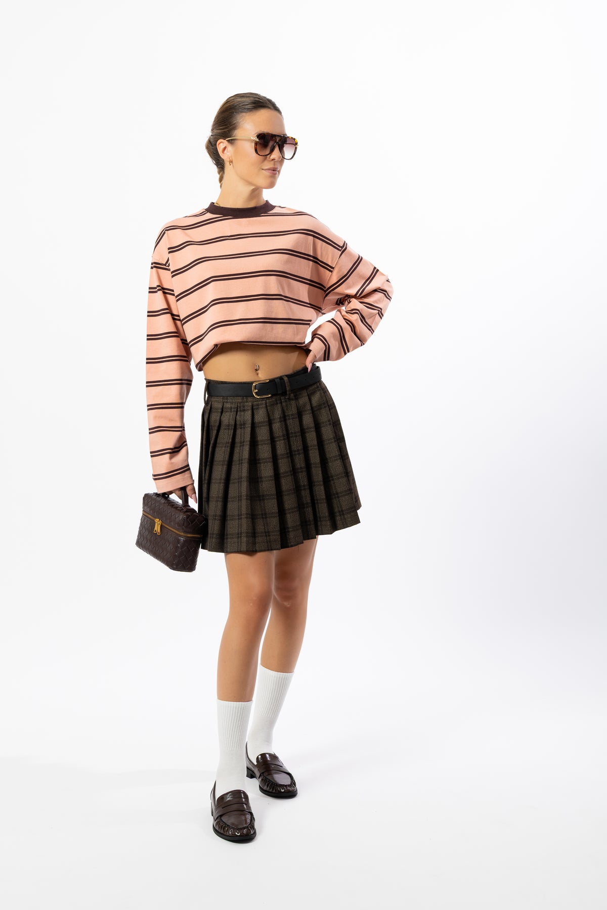 Minigonna pieghe tartan