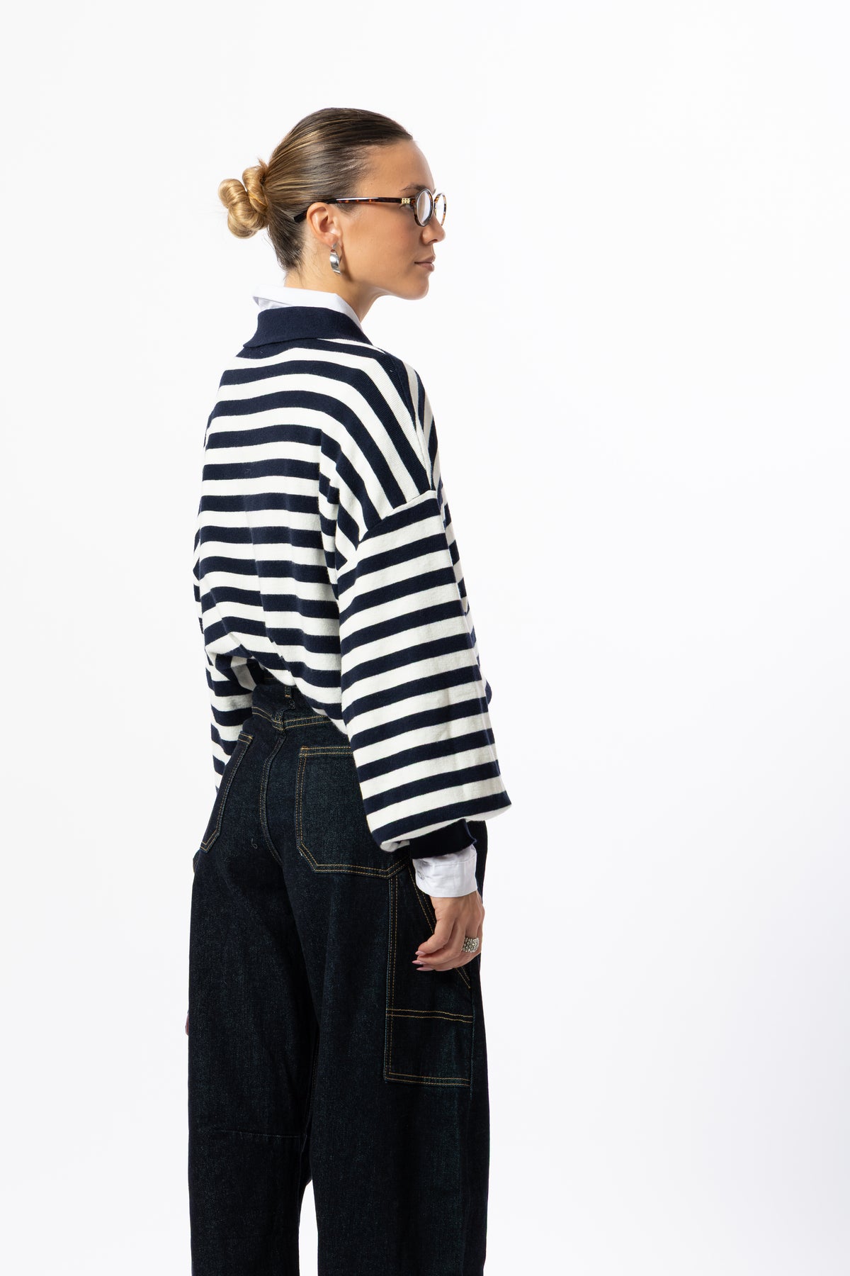 Pullover polo blu