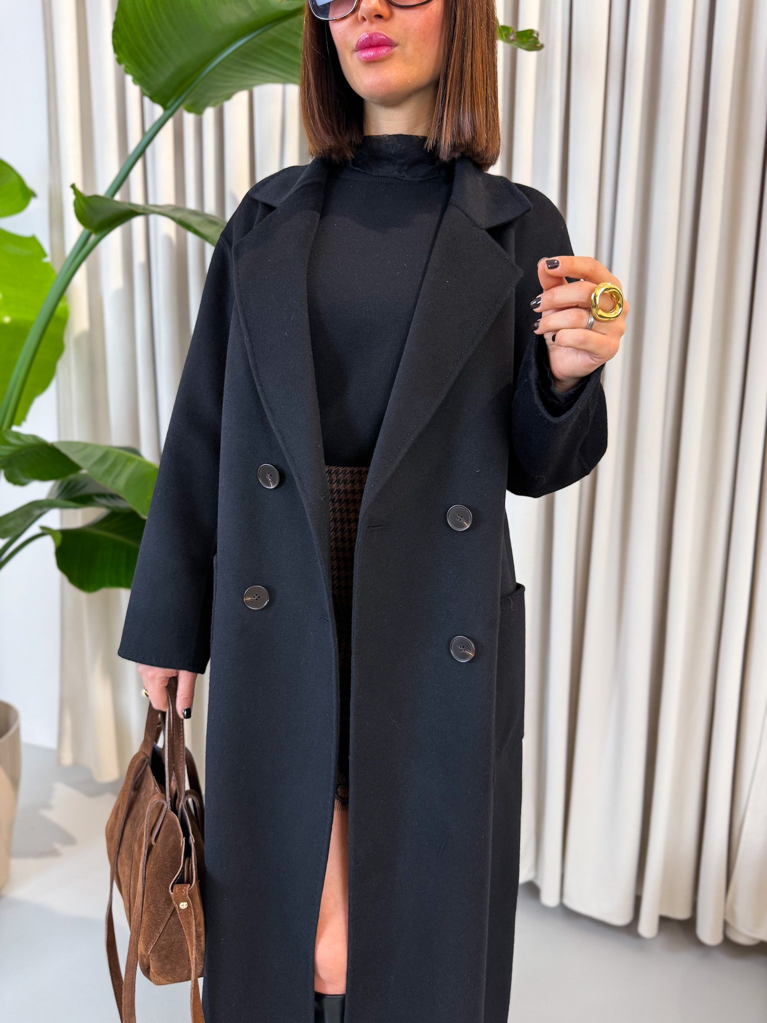 Cappotto lungo di lana