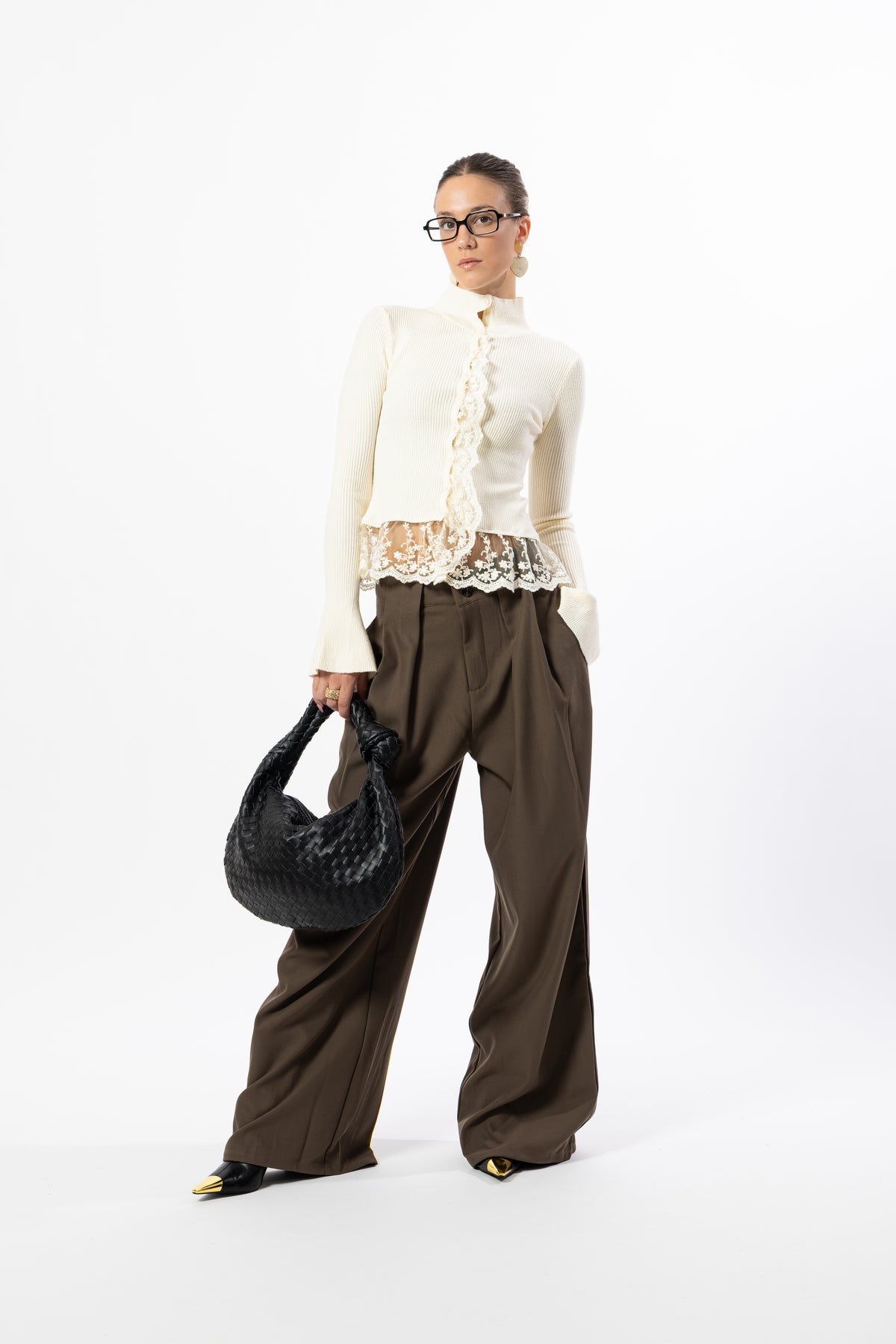 Pantalone sartoriale taupe