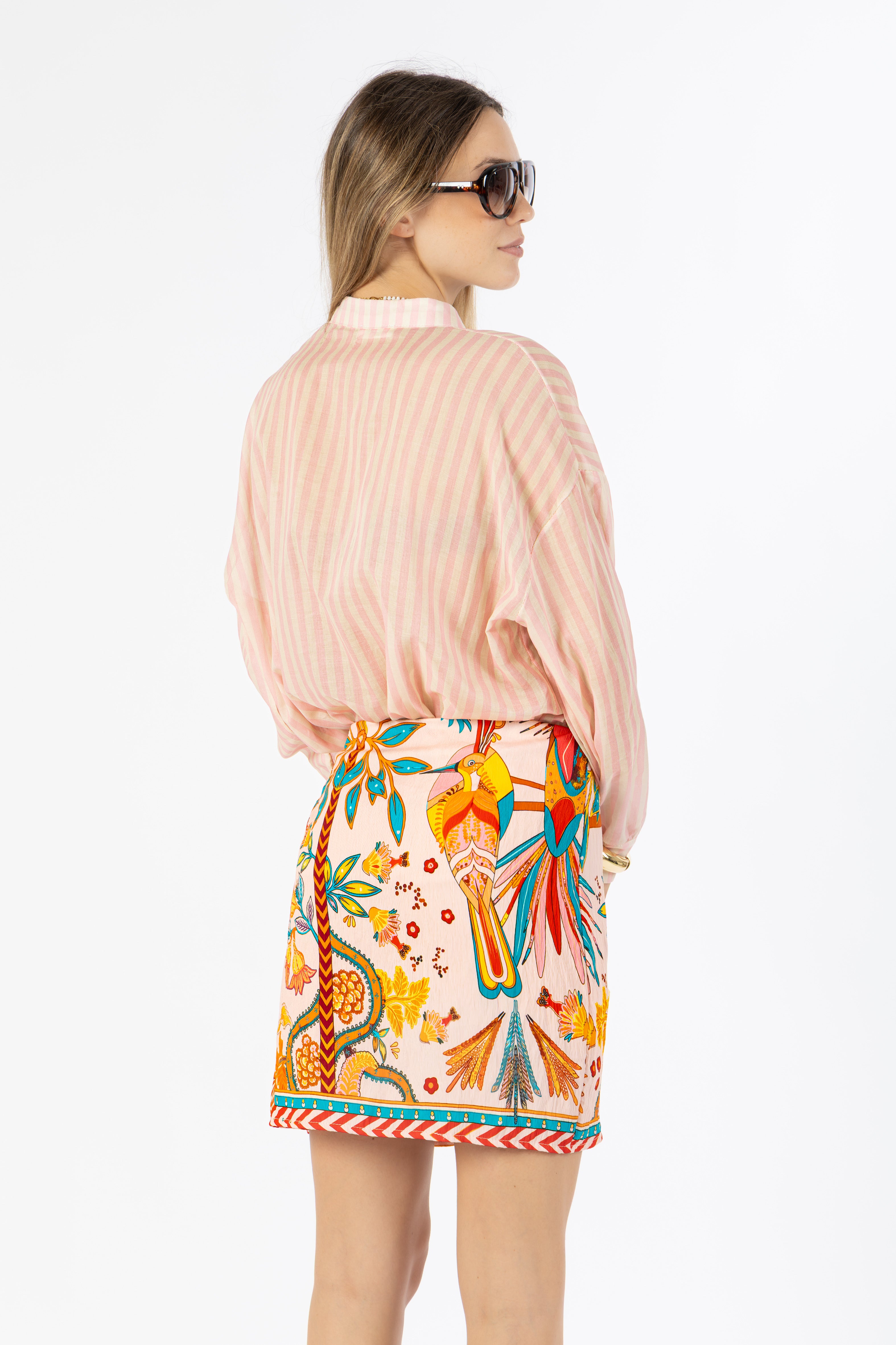 Camicia righe rosa
