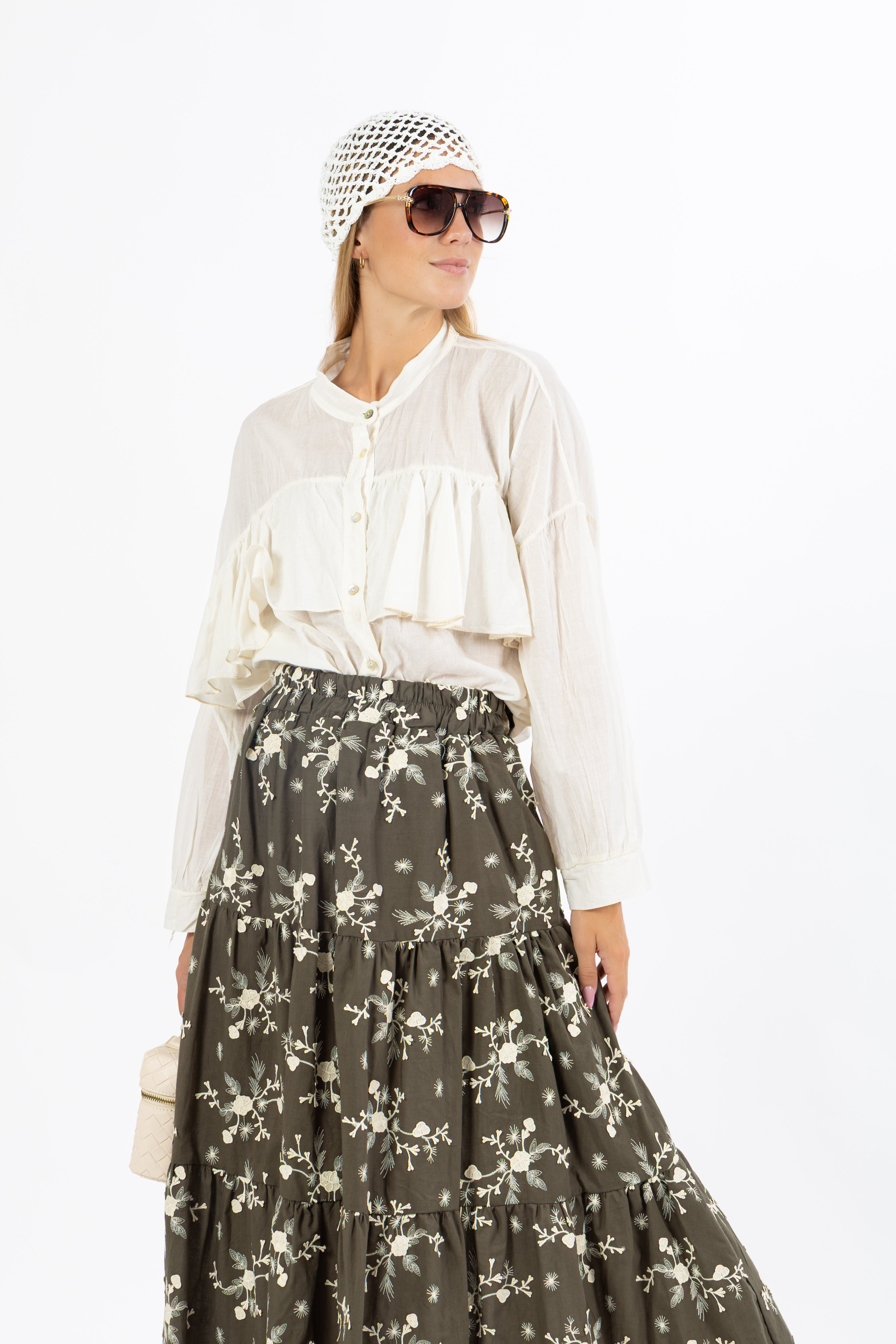 Camicia mussola balze