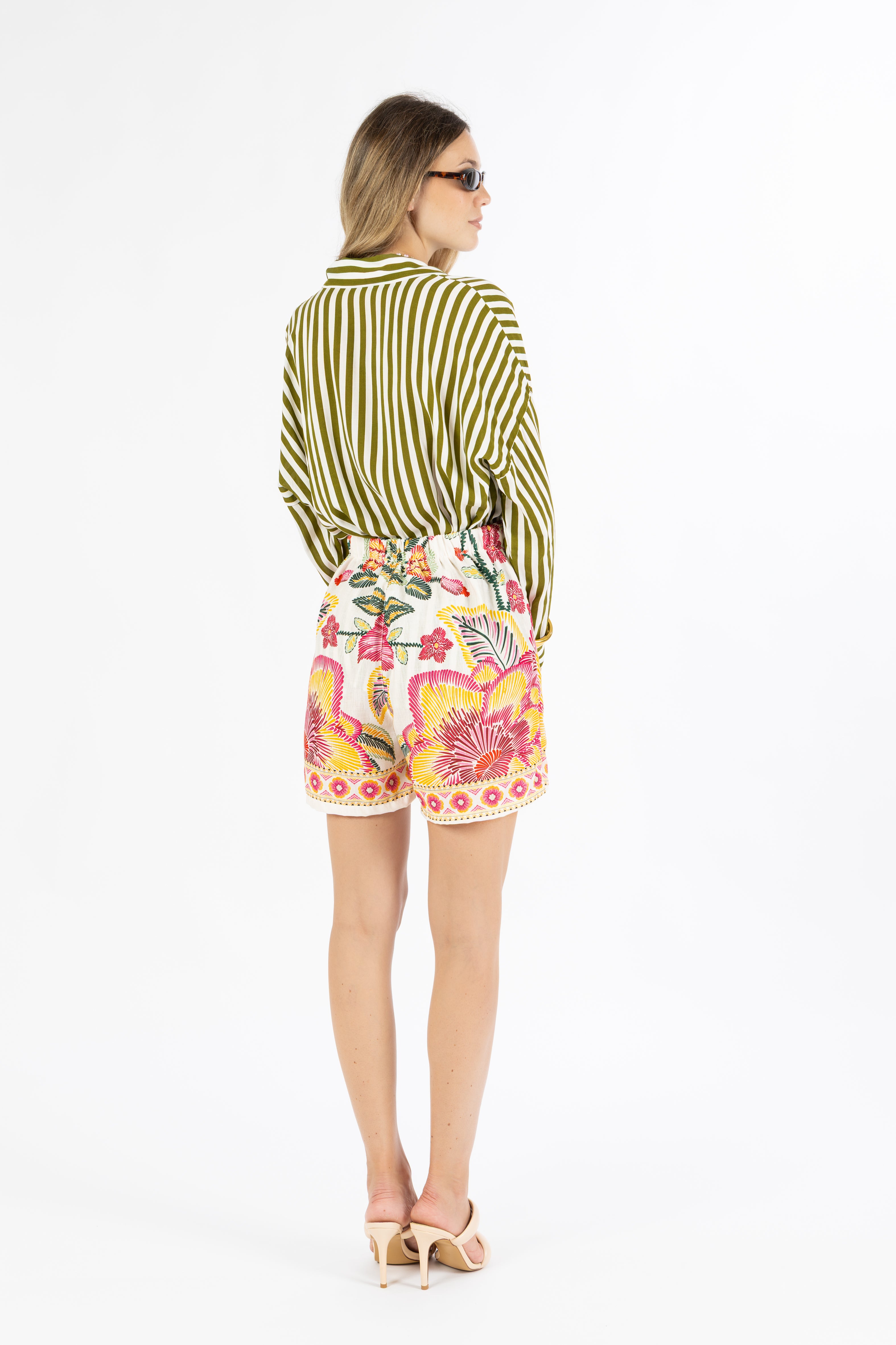Camicia righe verde