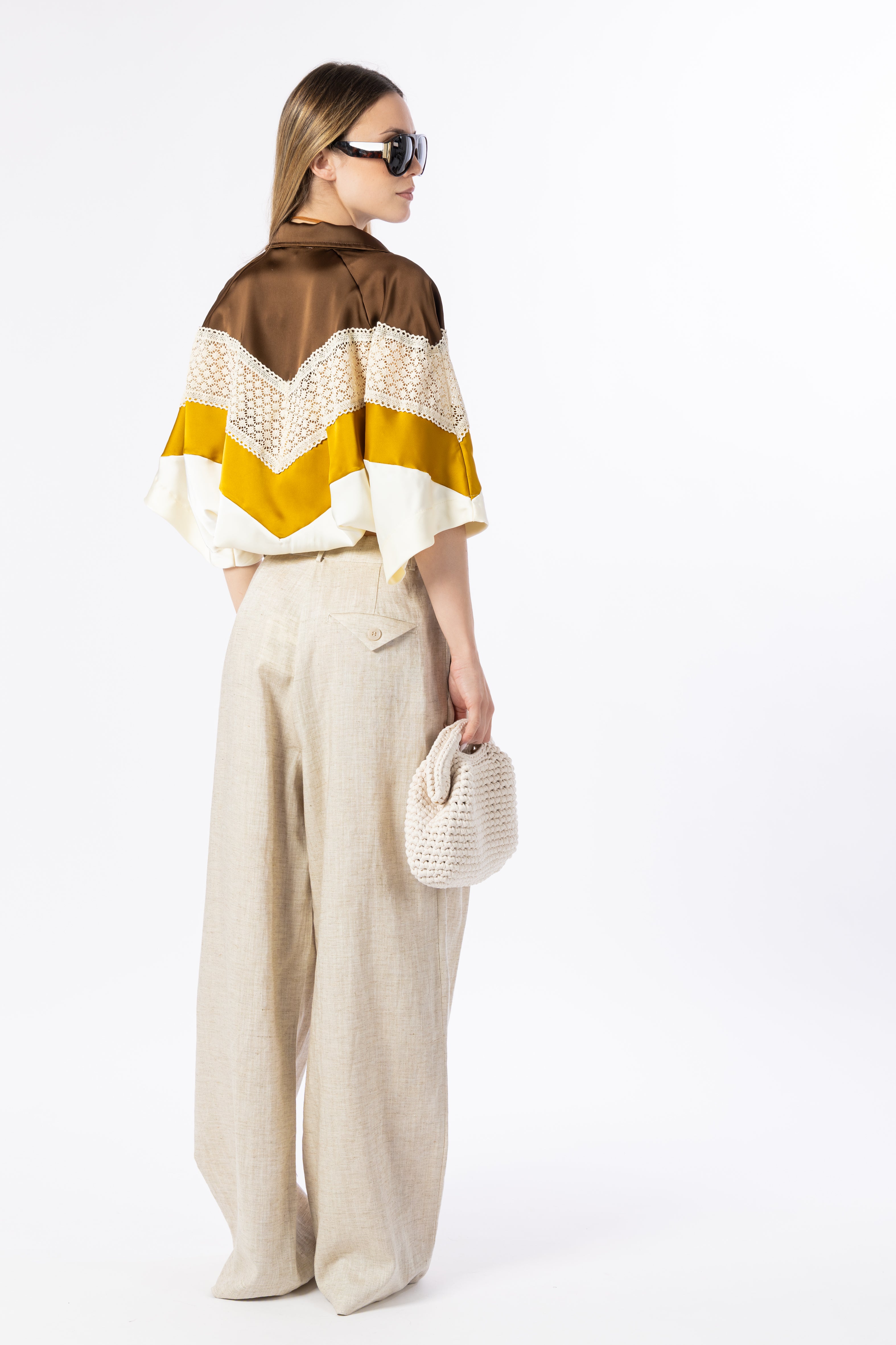 Pantalone misto lino