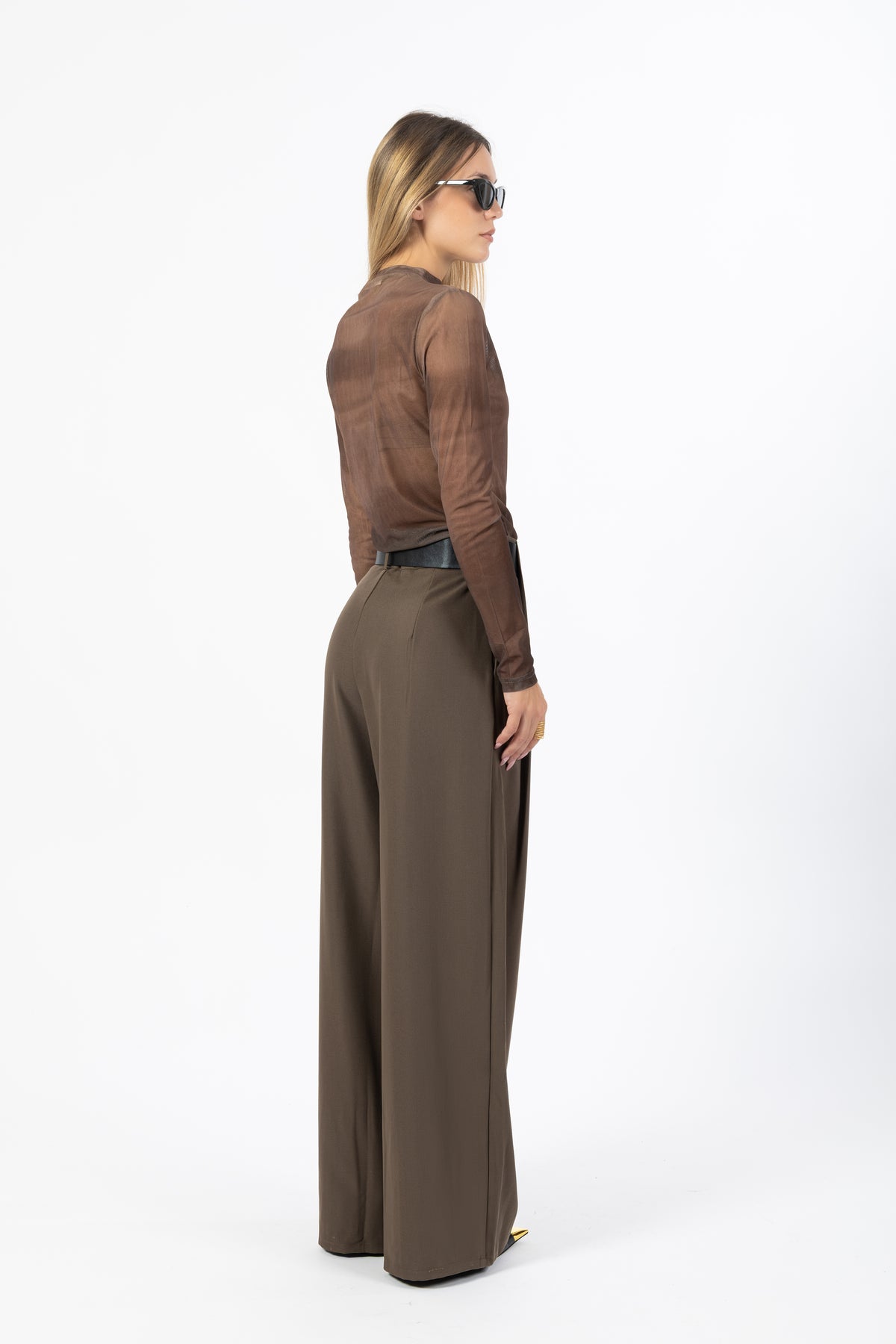 Pantalone sartoriale taupe