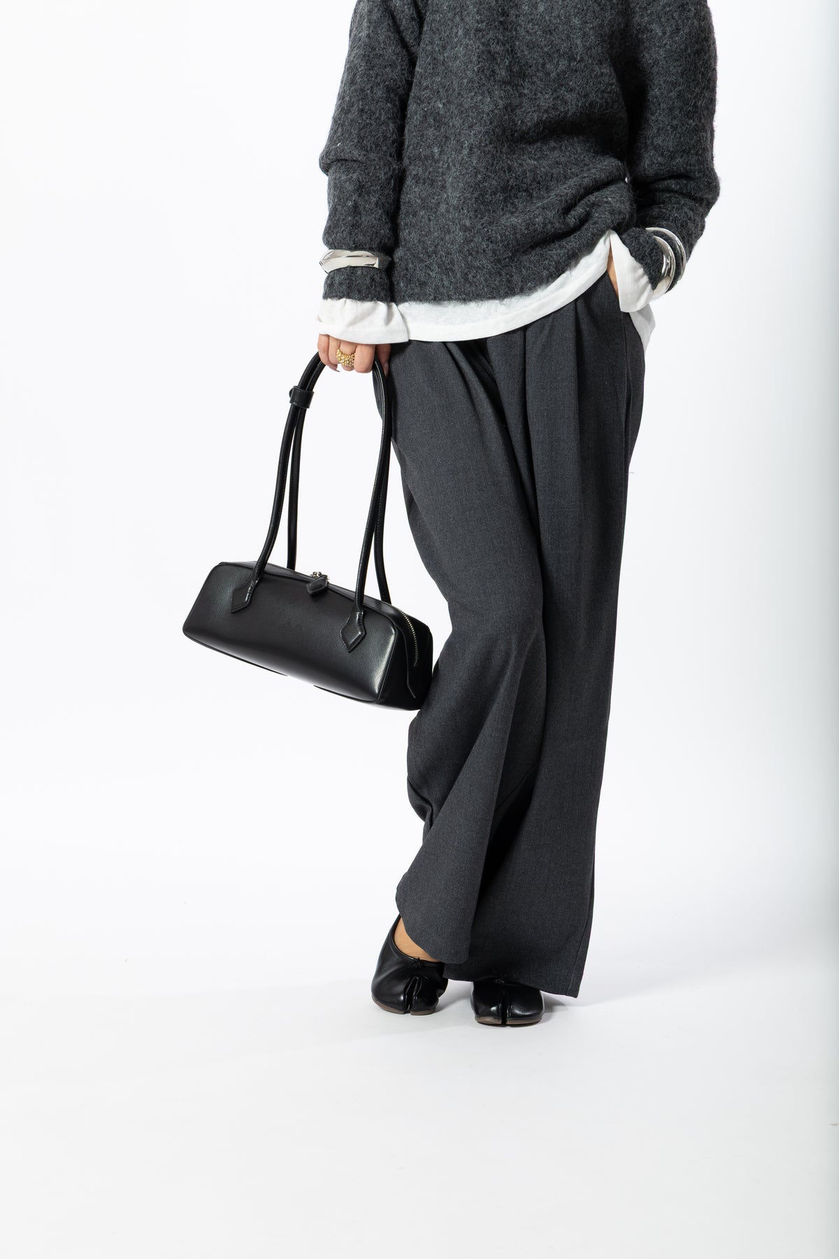 Pantalone sartoriale balloon grigio