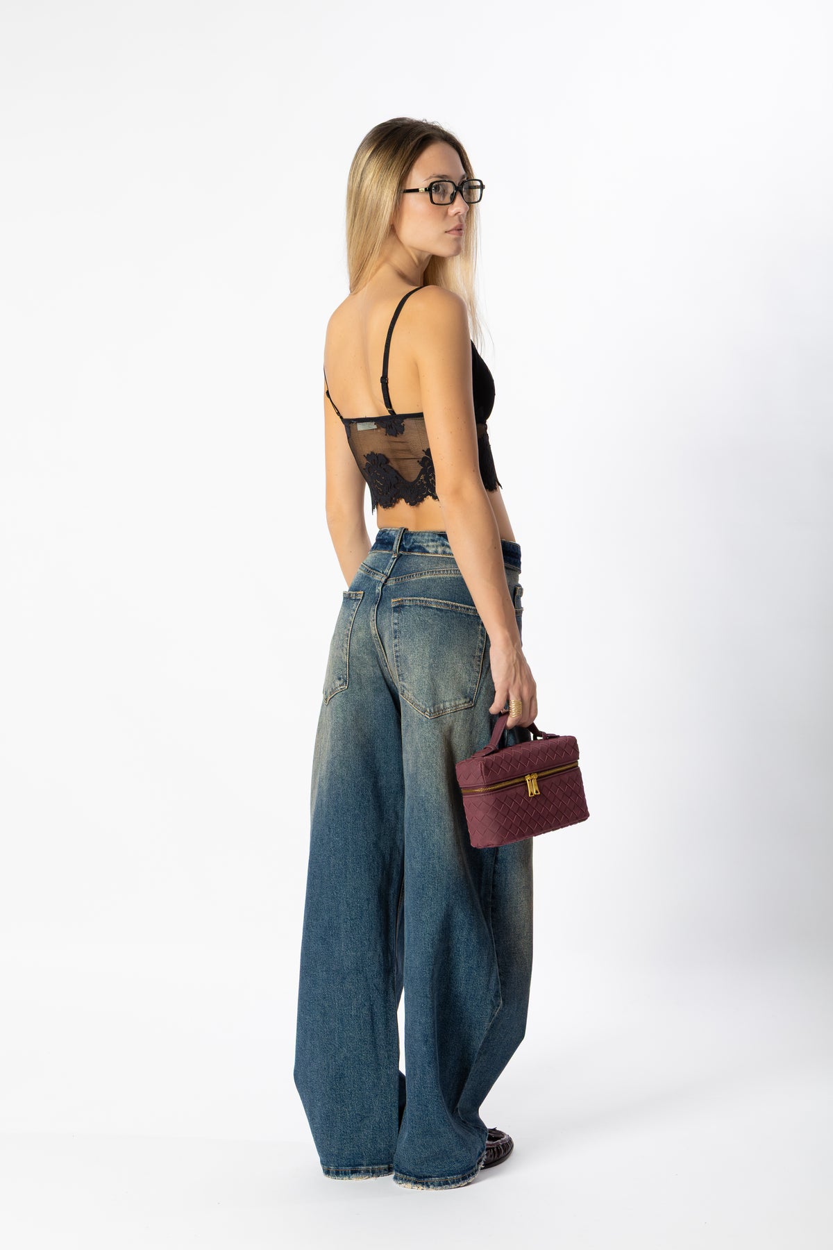 Jeans cintura risvolto