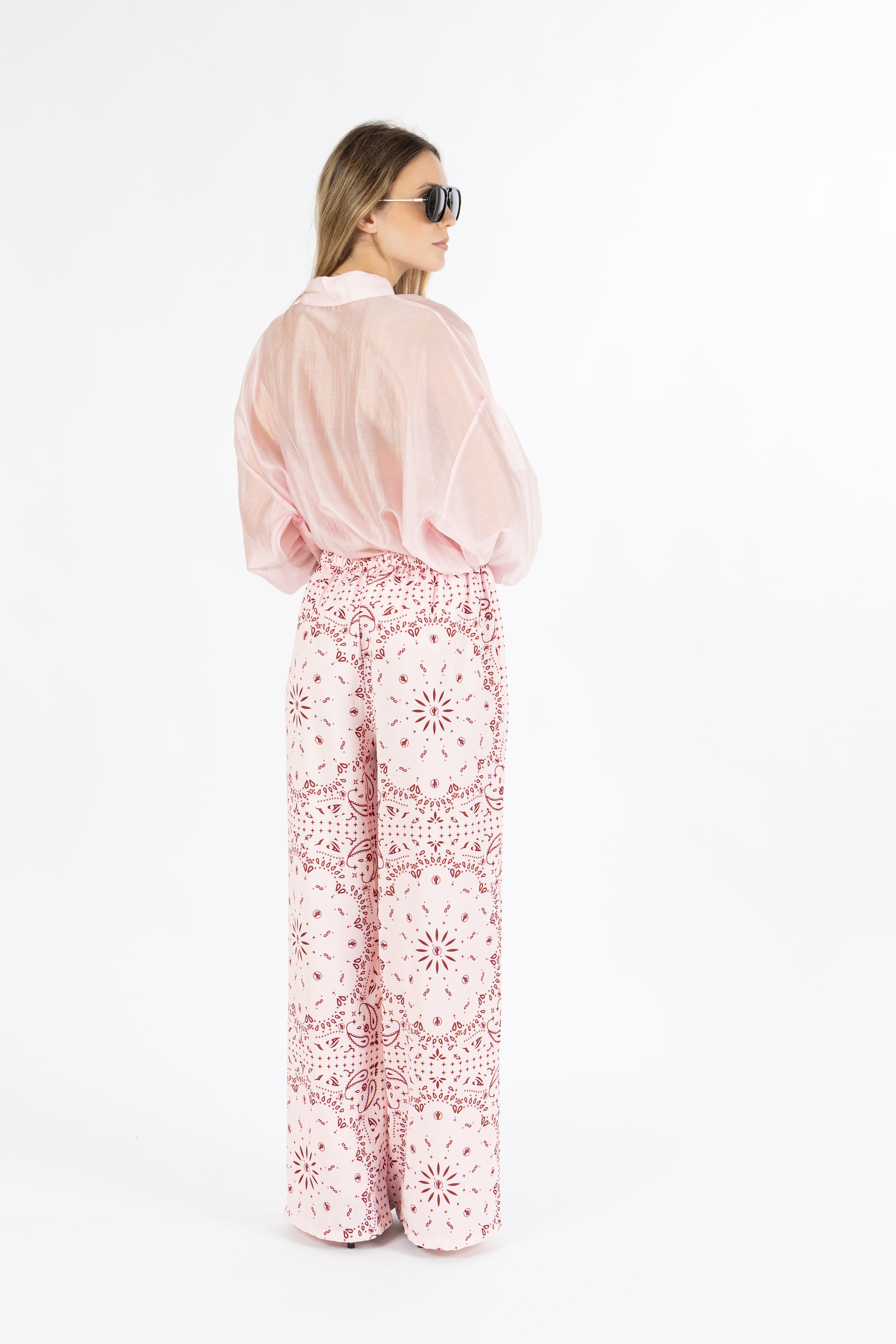 Pantalone bandana rosa