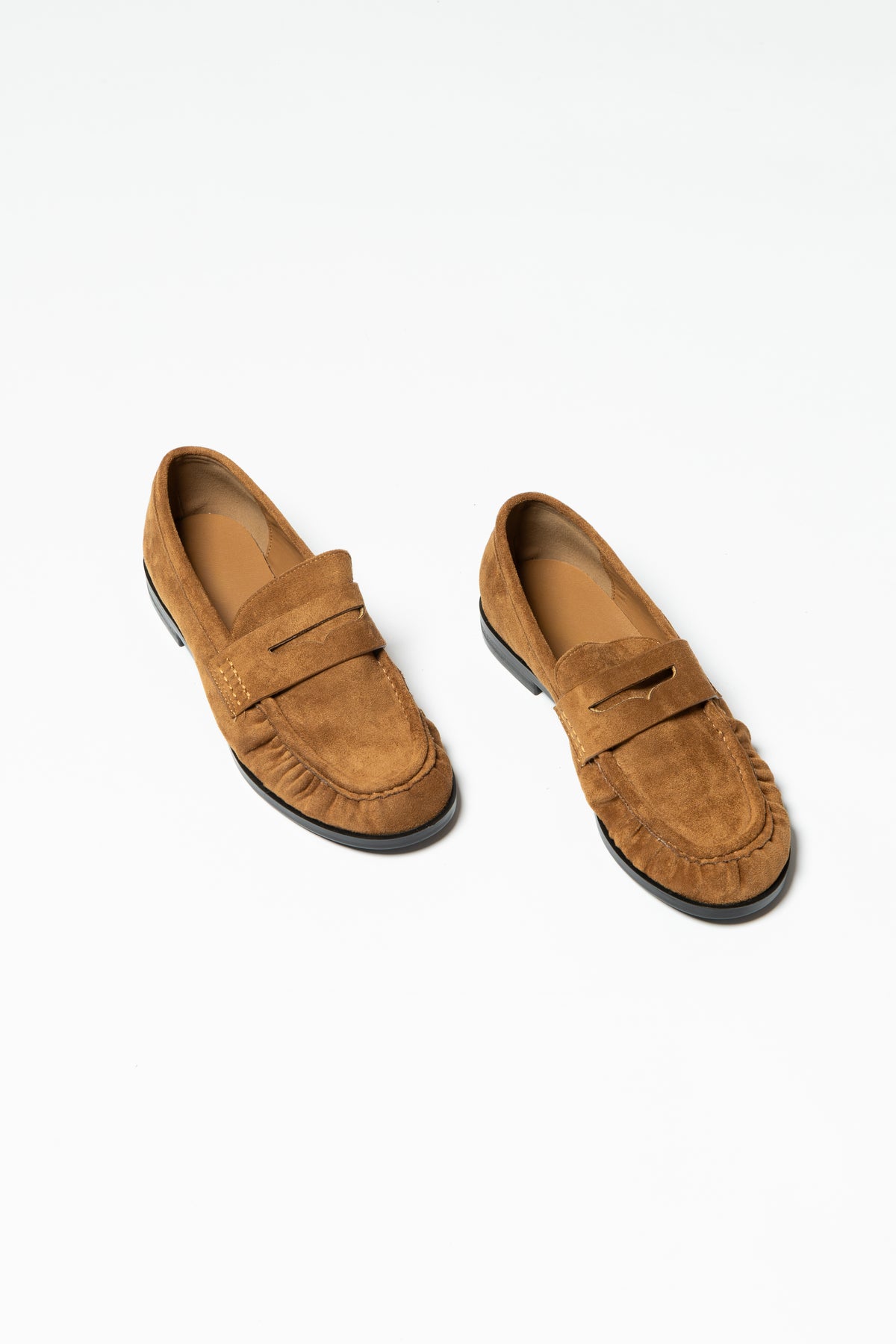 Mocassino Firenze eco suede caramel