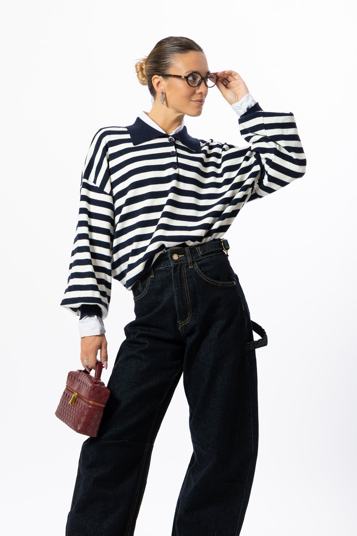 Pullover polo blu