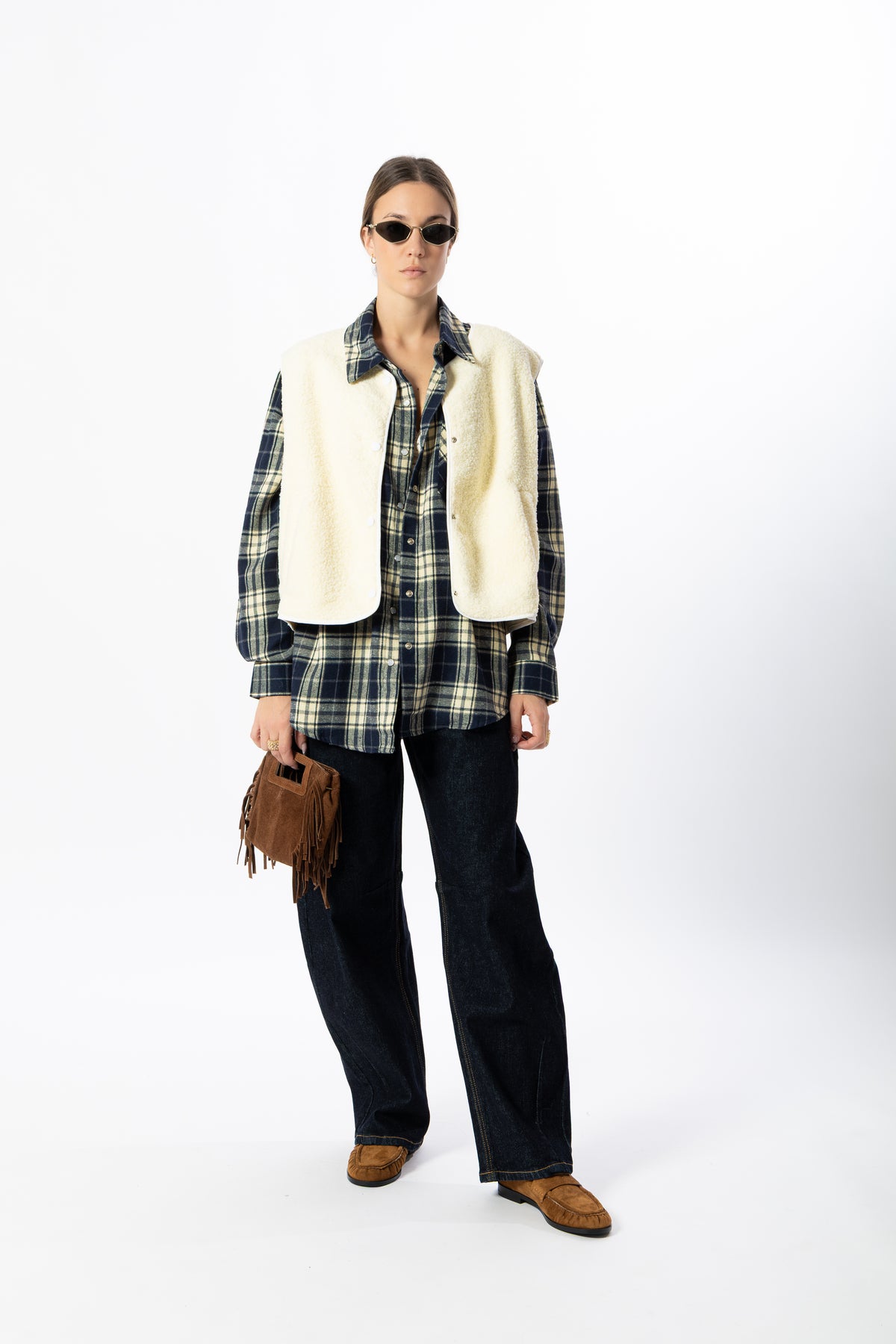 Gilet Teddy panna