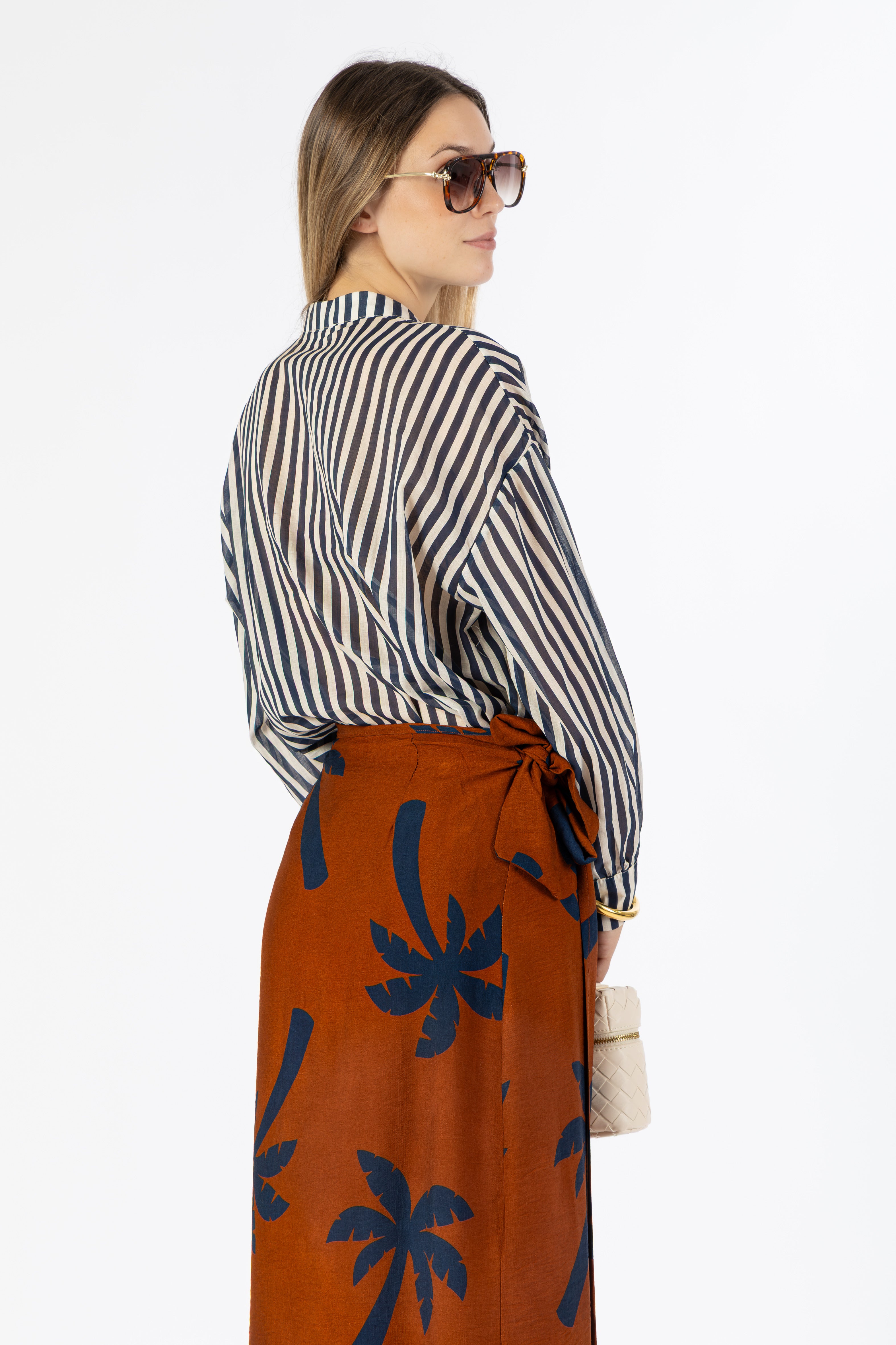 Camicia righe blu