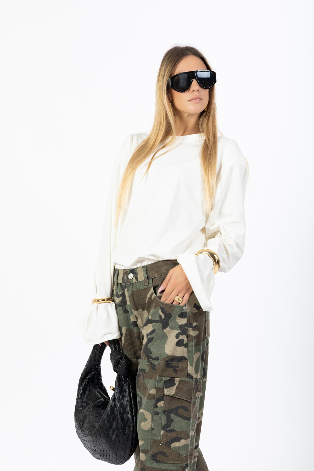 Maglia over con spalline