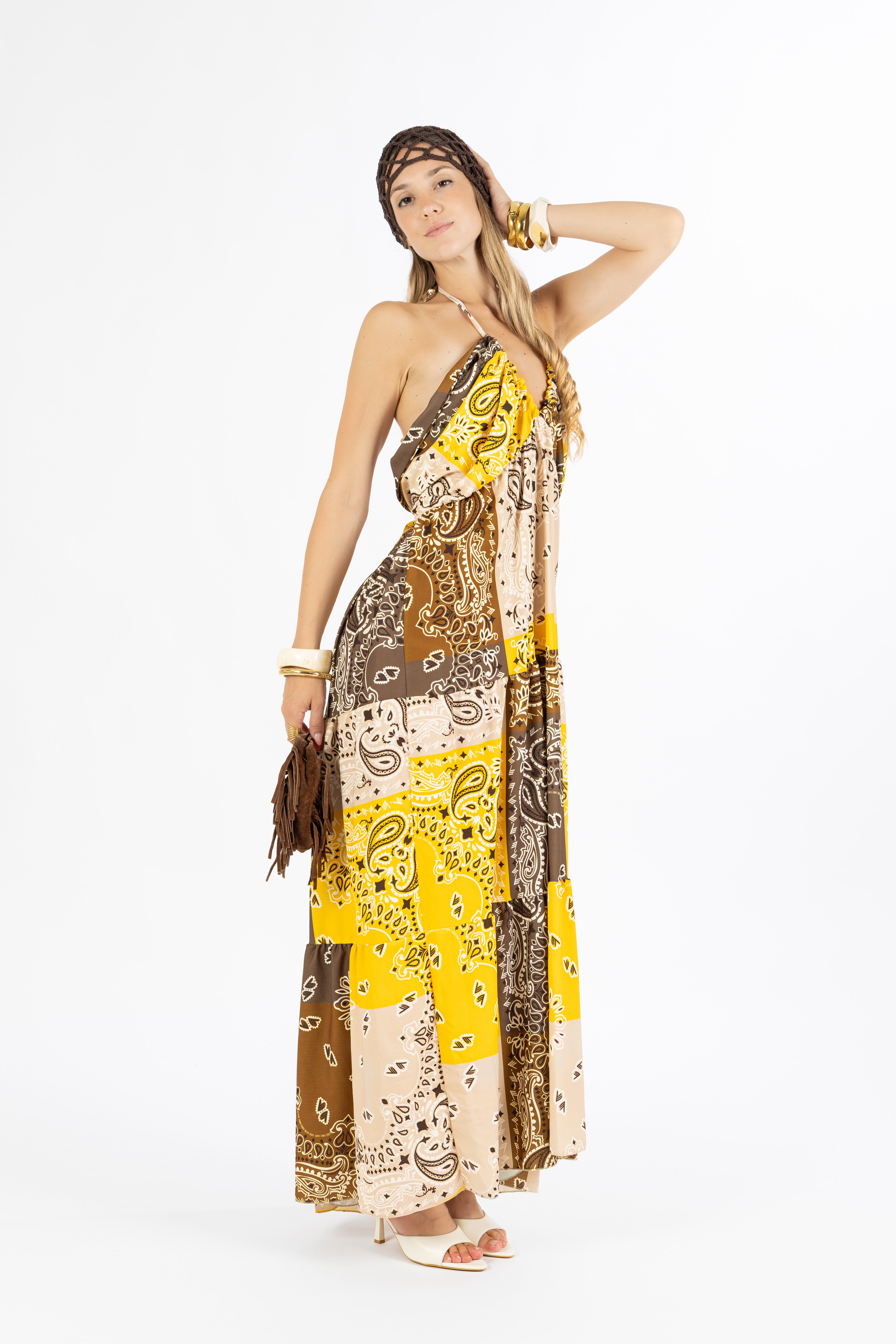 Abito bandana giallo