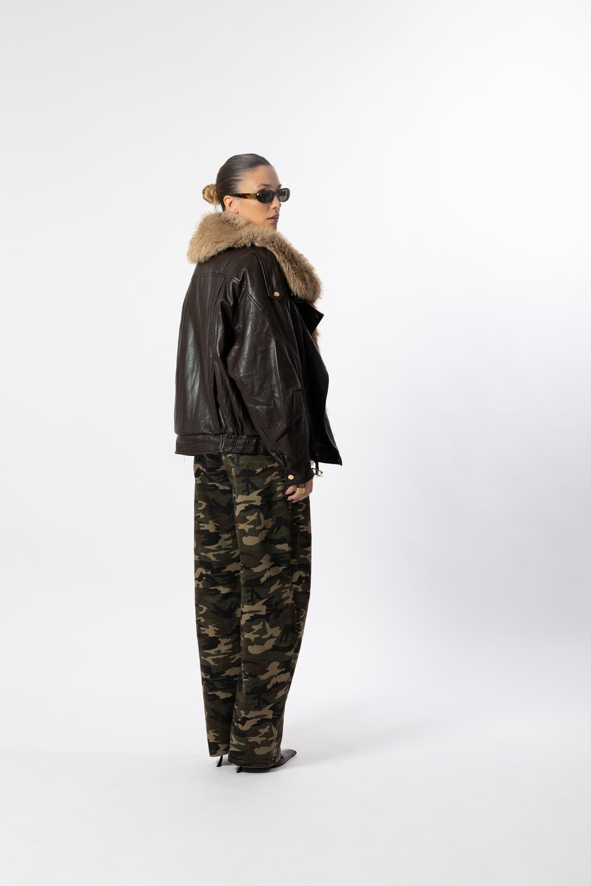 Bomber eco fur cioccolato