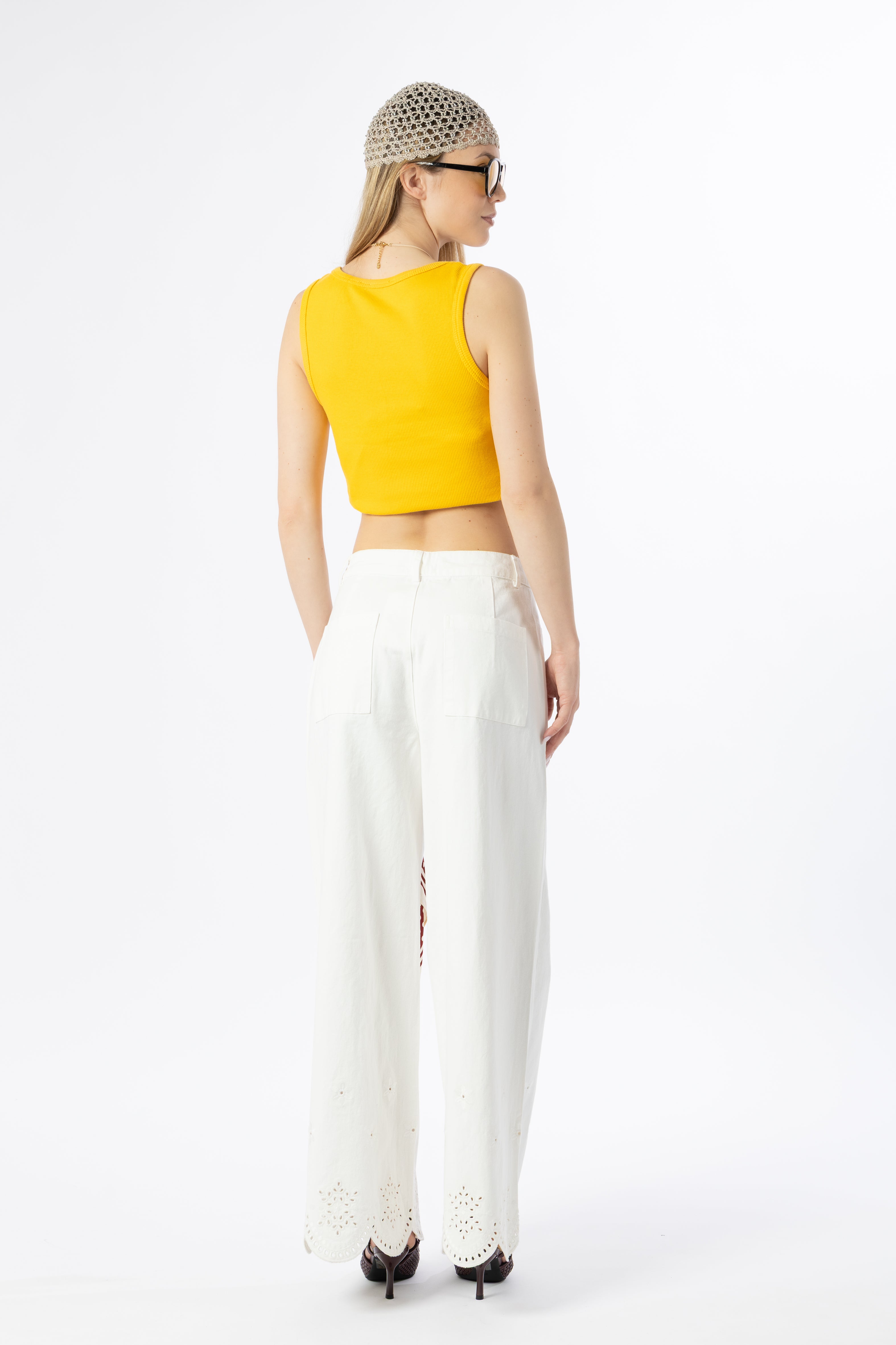 Pantalone ricami