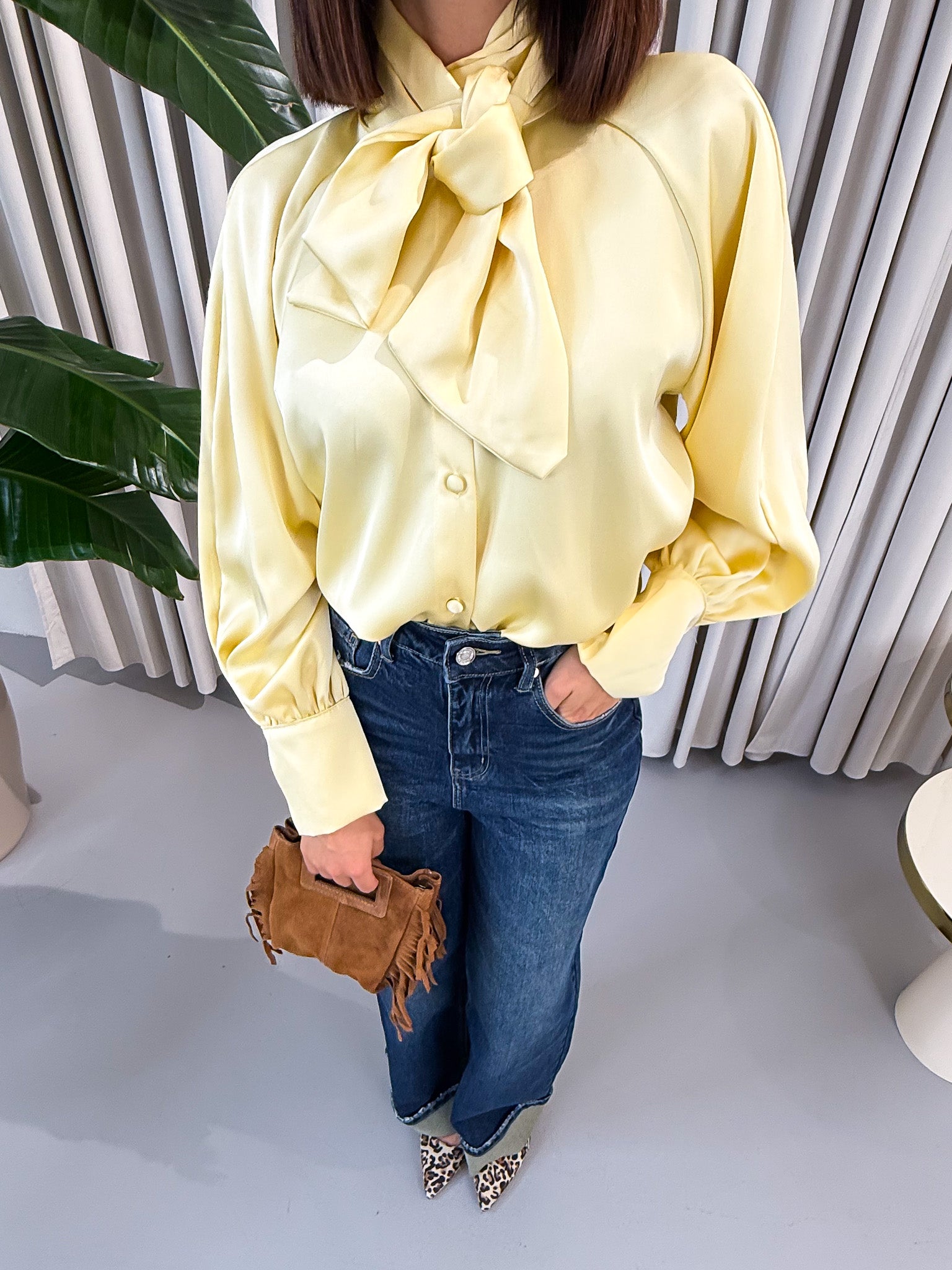 Camicia foulard limone