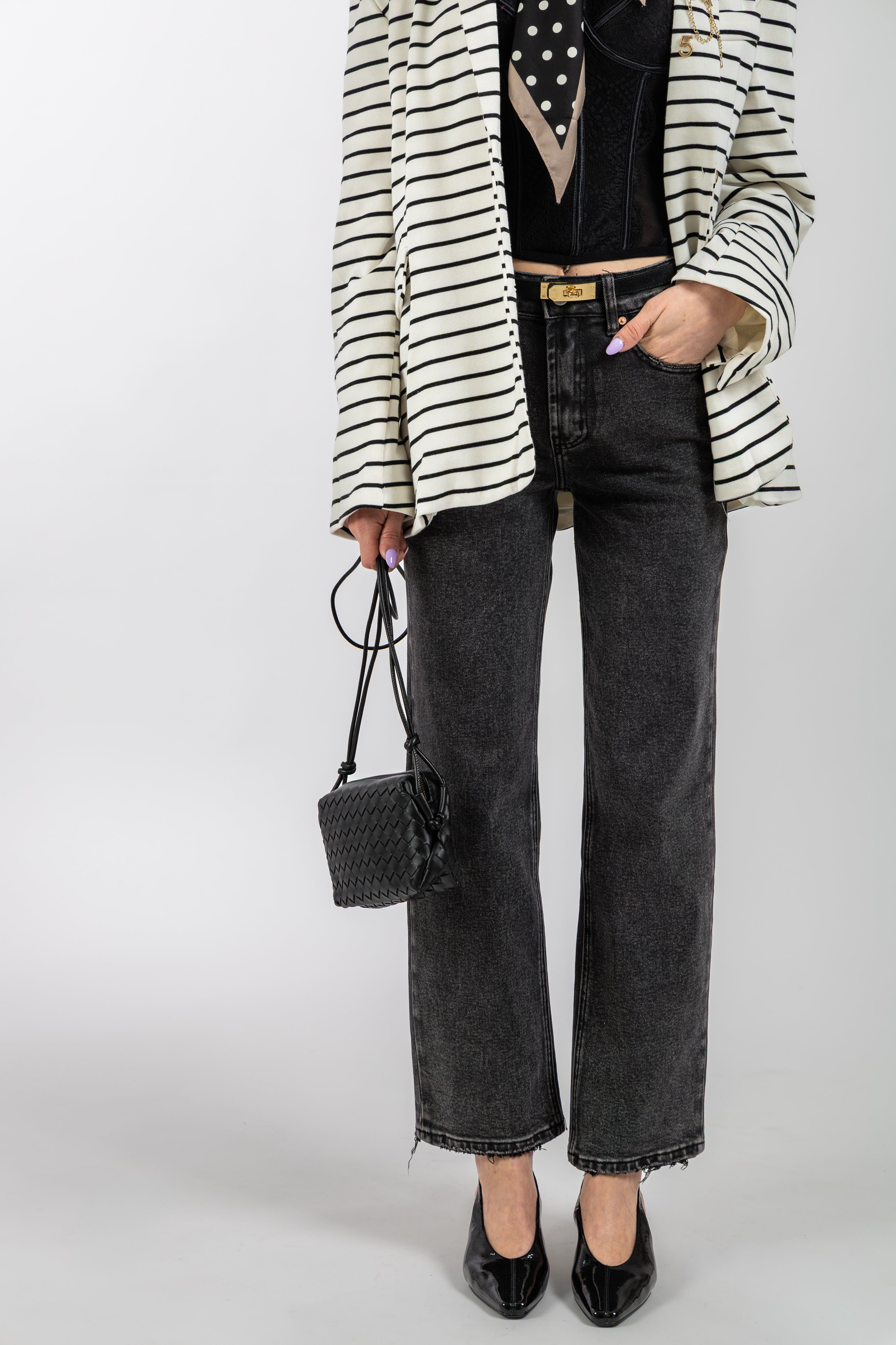 Jeans regular fit nero