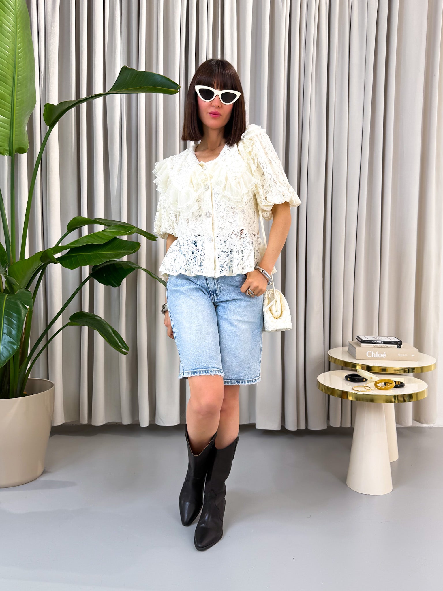 Blusa in pizzo