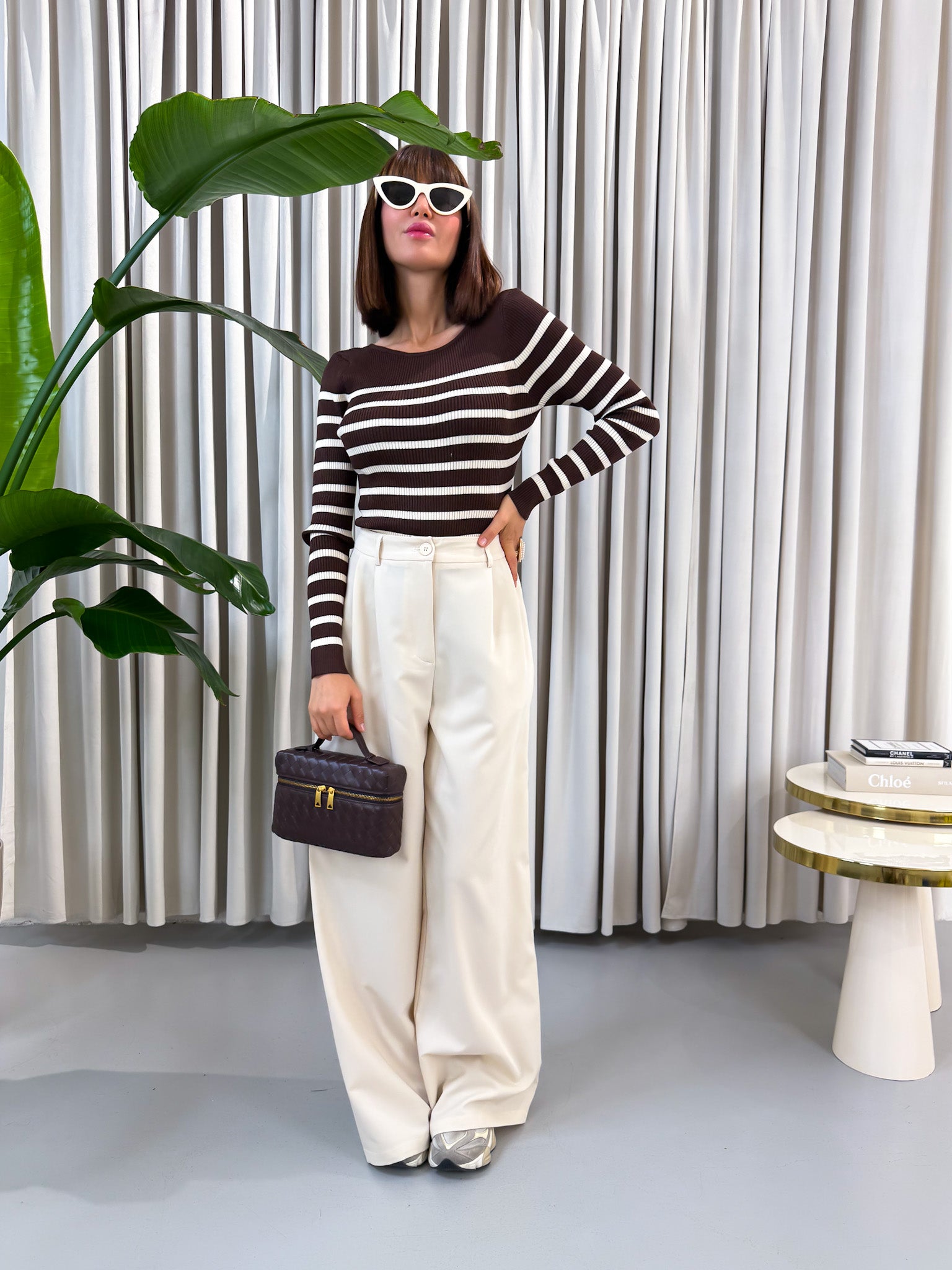 Pantalone sartoriale burro