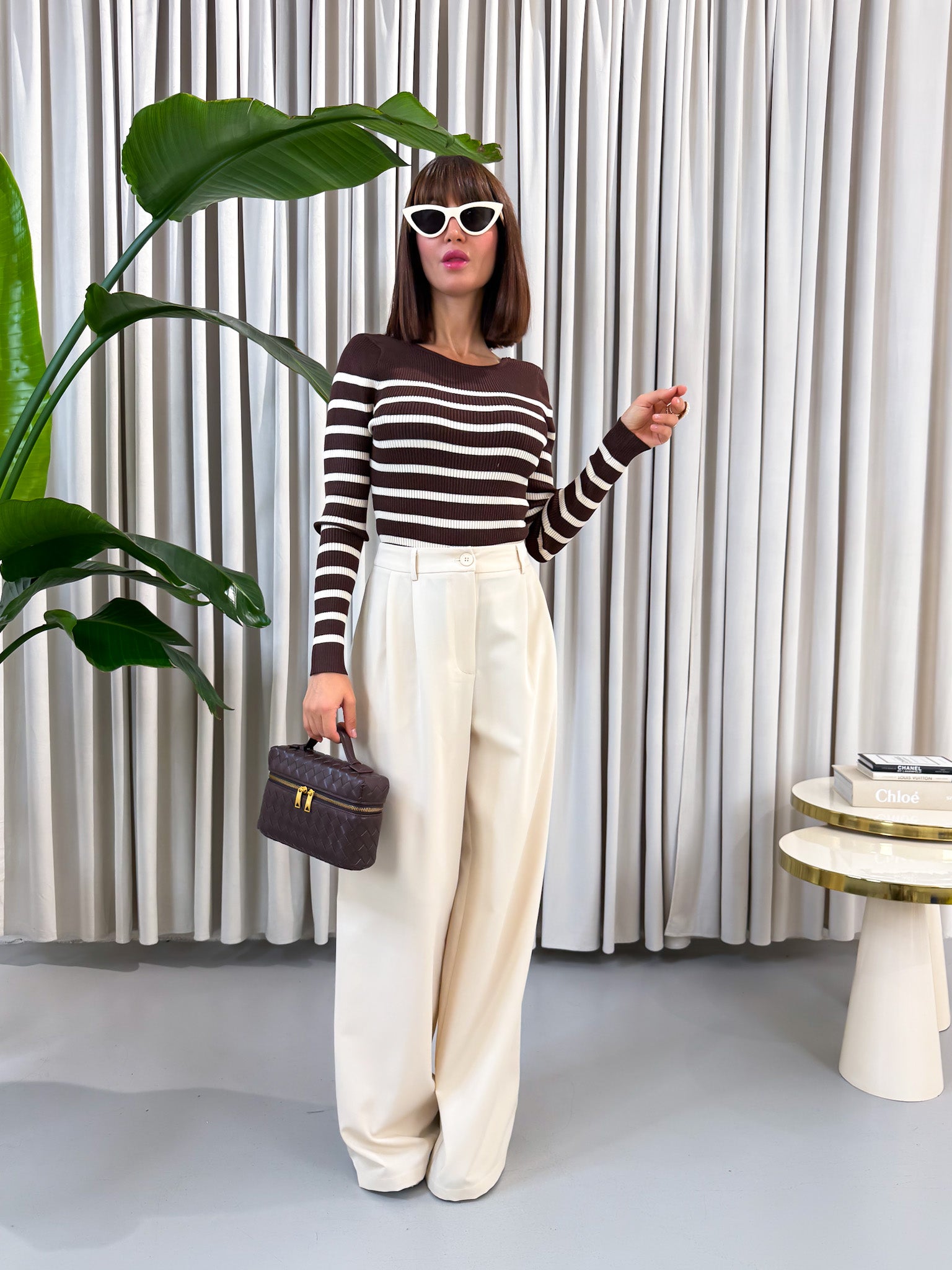 Pantalone sartoriale burro
