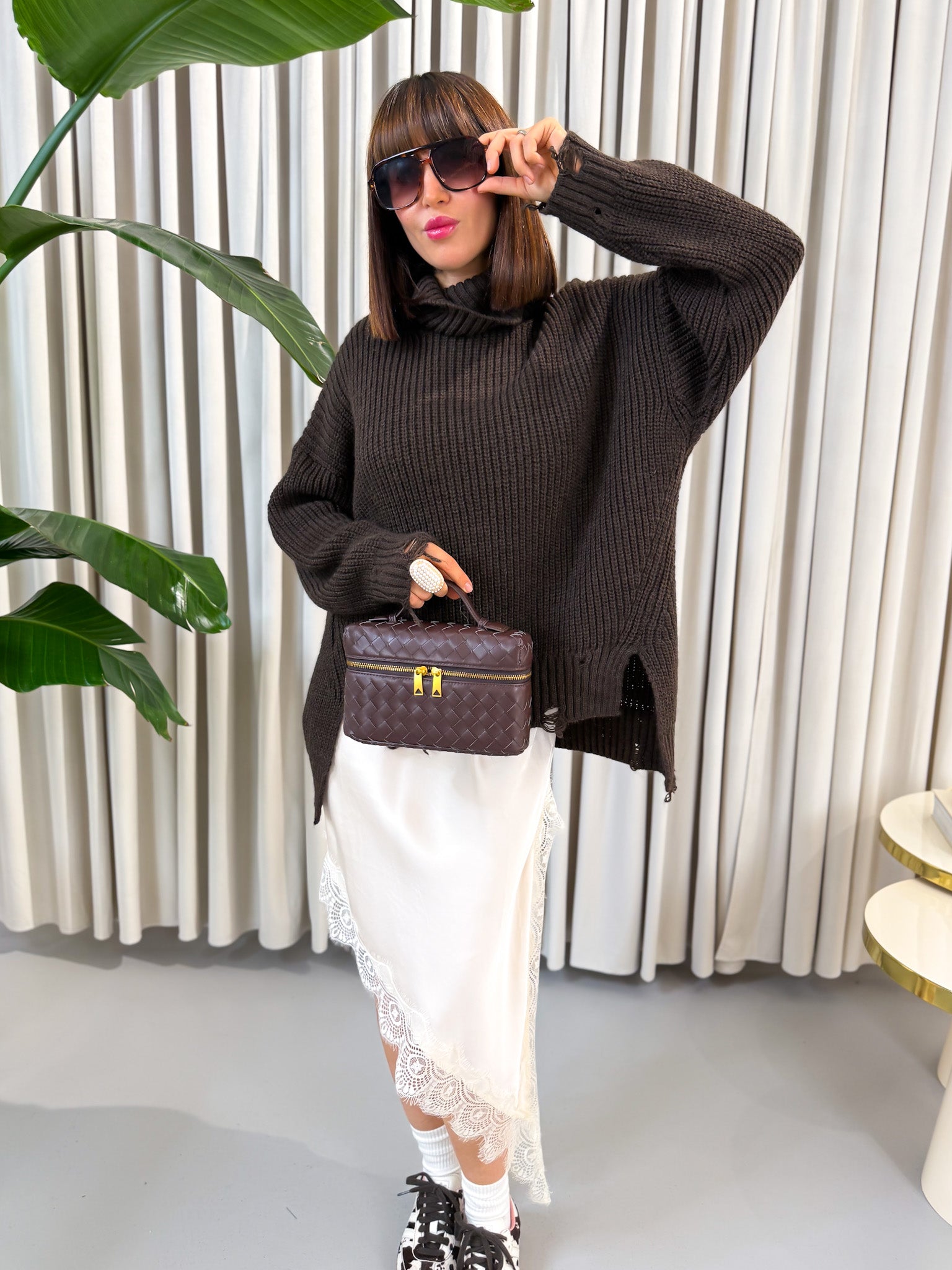Maglione rotture cioccolato