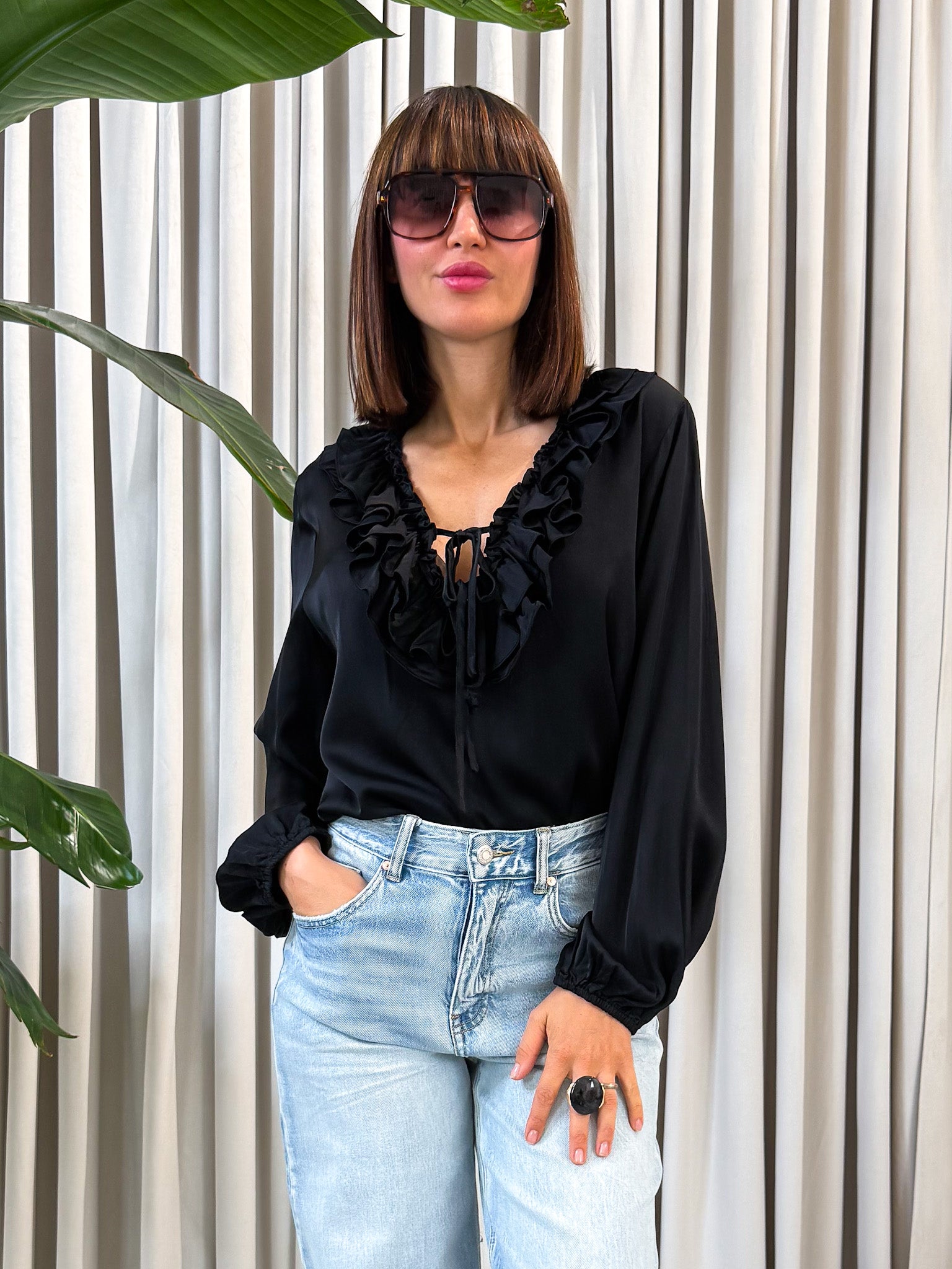 Blusa nera