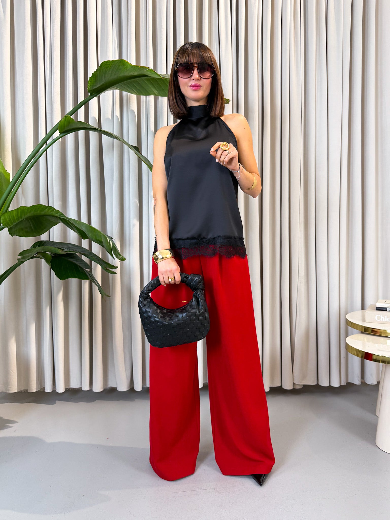 Pantalone sartoriale rosso