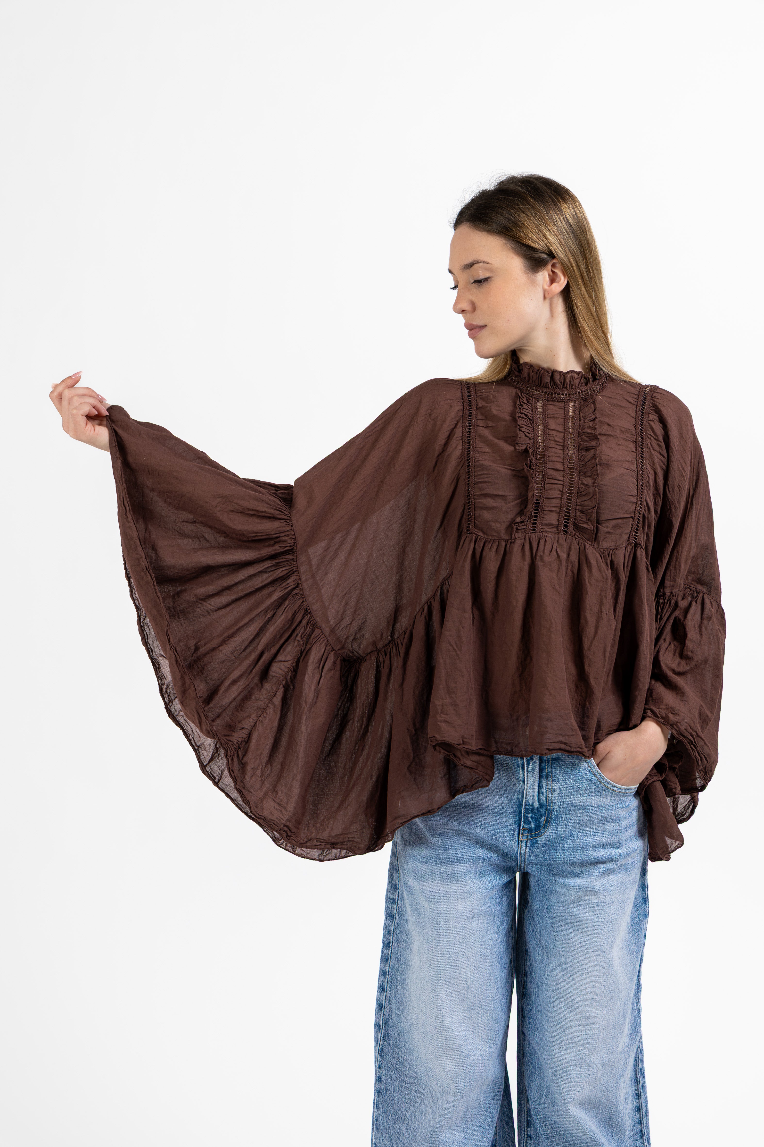 Blusa Melany cioccolato