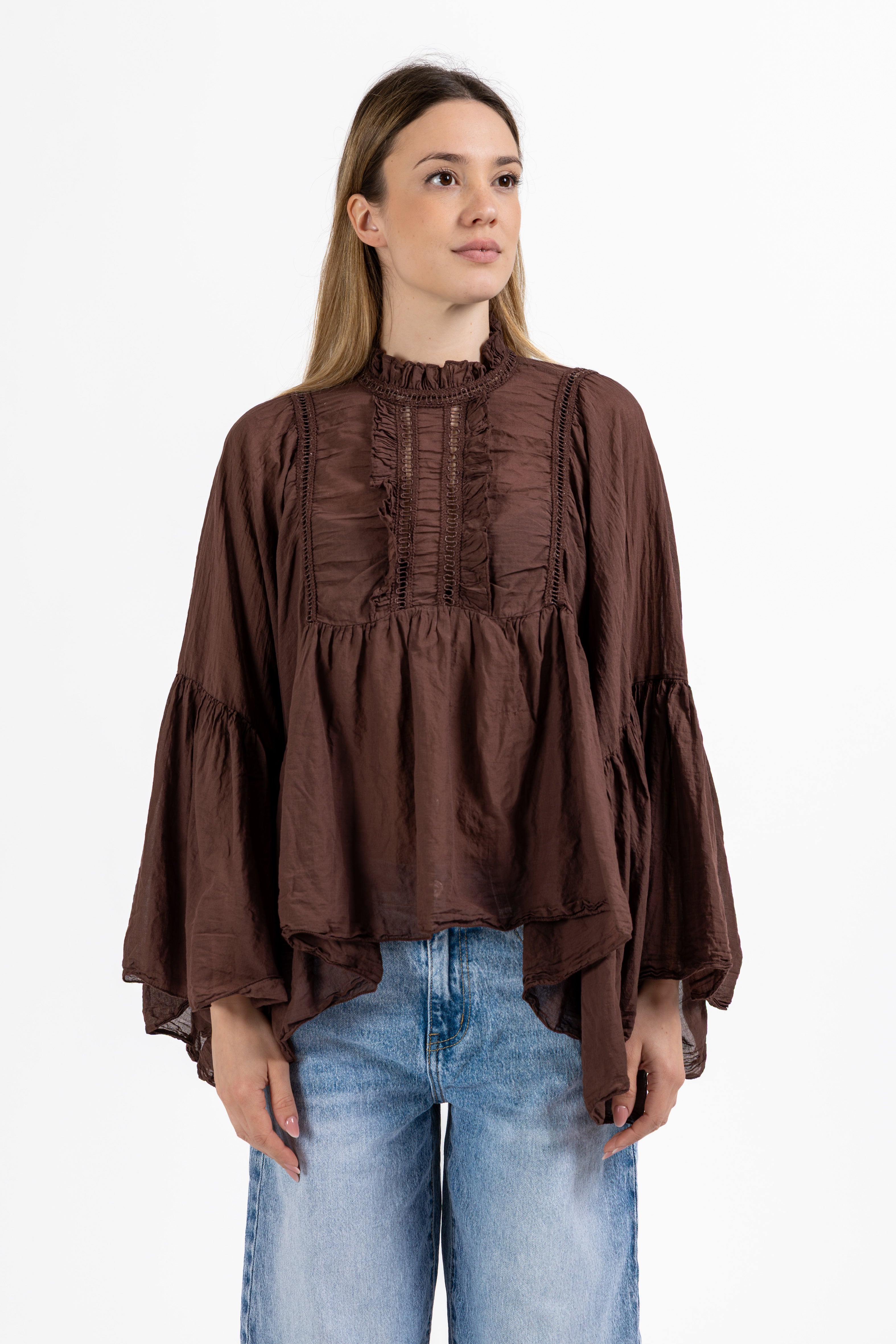 Blusa Melany cioccolato